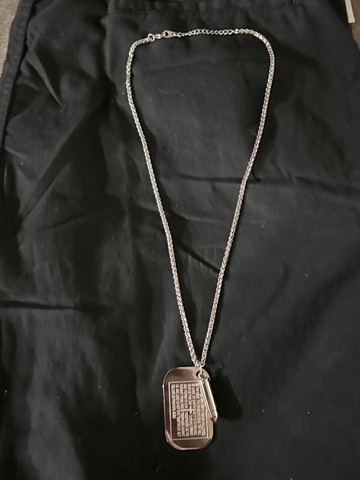 Richsteel Dog Tags Pendant Necklace for Men Women customer photo 2