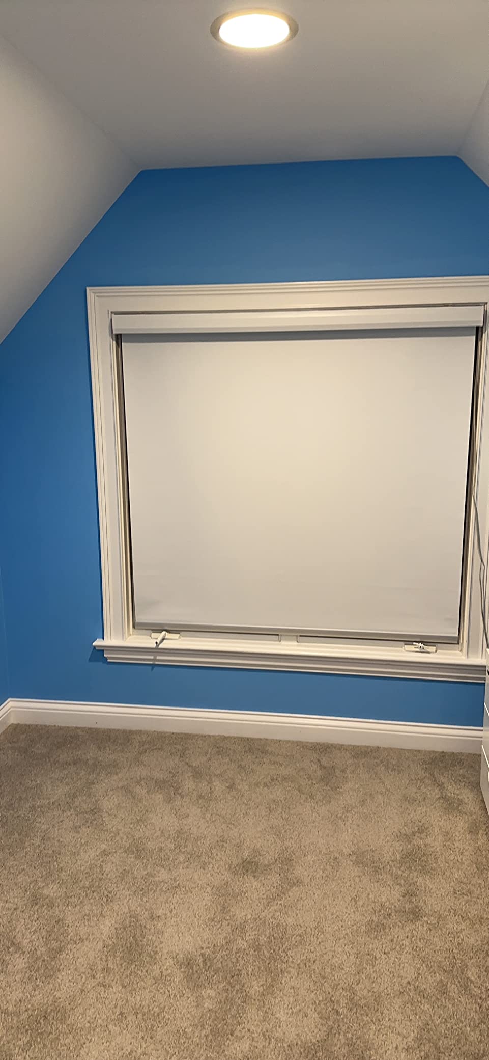 Graywind Motorized Shades 100% Blackout Compatible with Alexa Google WiFi Smart Hardwired Window Shade Remote Control Thermal Insulated Electric Blinds, Customized Size (Matt Black) customer photo 1