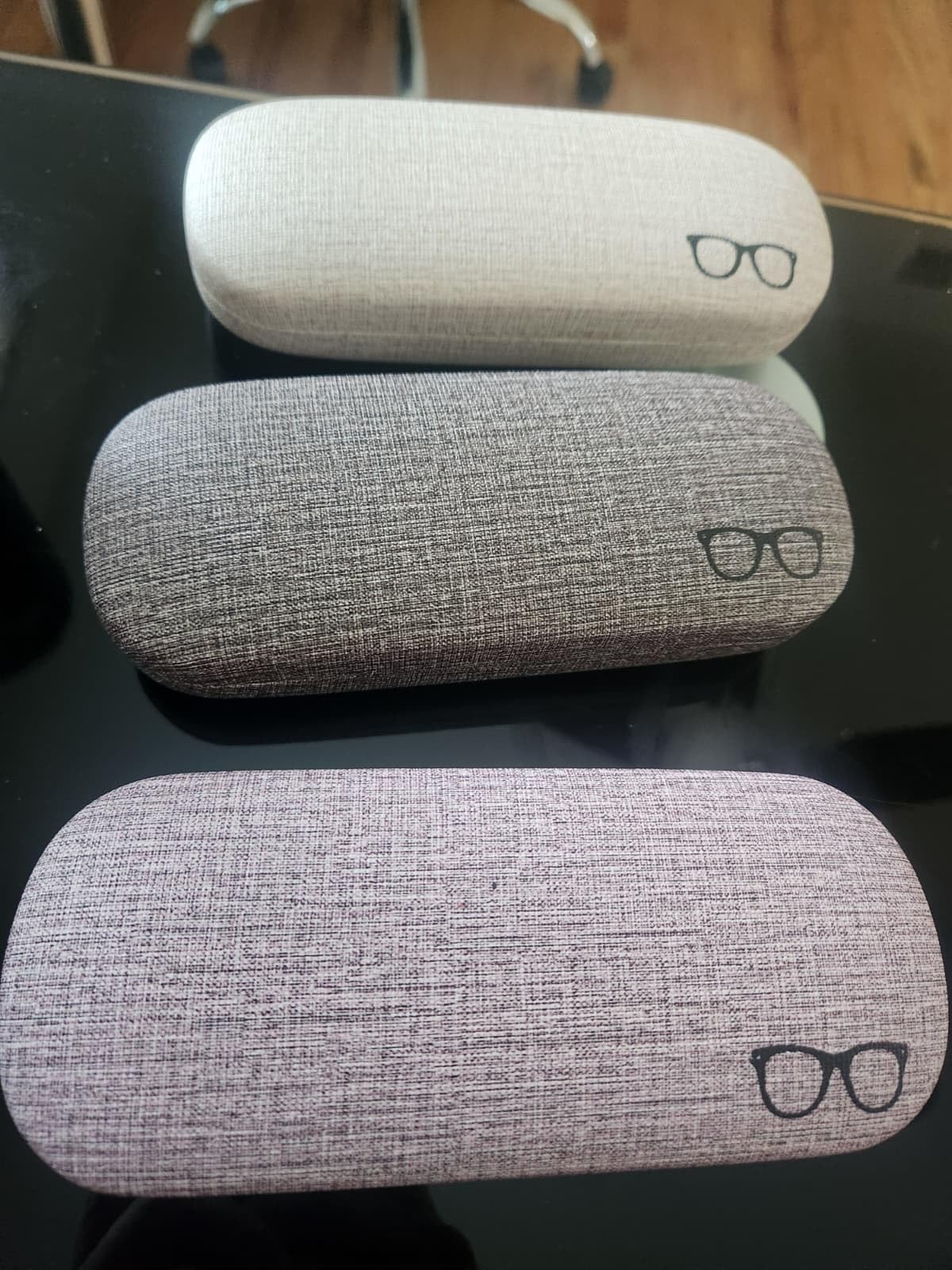 RayLove 3-Pack Hard Shell Eyeglasses Case Reading Glasses Hard Case customer photo 1