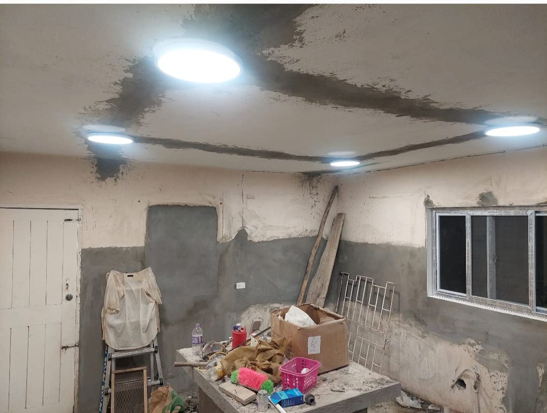 12 Inch LED Flush Mount Ceiling Light Fixture, 5000K Daylight White, 3200LM, 24W, Flat Modern Round Lighting Fixture, 240W Equivalent White Ceiling Lamp for Kitchens, Stairwells, Bedrooms.etc. customer photo 2