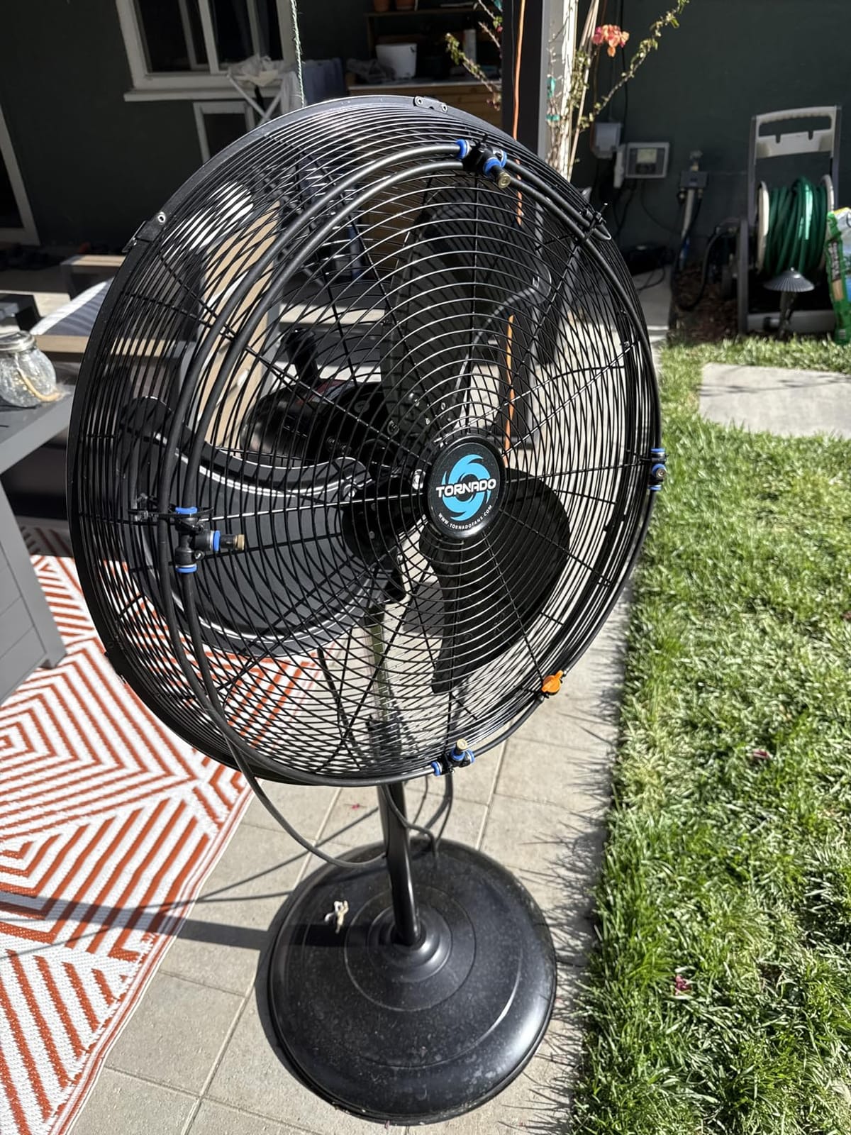 Tornado 8850 CFM 30 Inch Pedestal Fan Non-Oscillating High Velocity Fan Stationary, 3 Speed 10 FT Cord Metal, Commercial, Industrial Use, UL Safety Listed customer photo 2