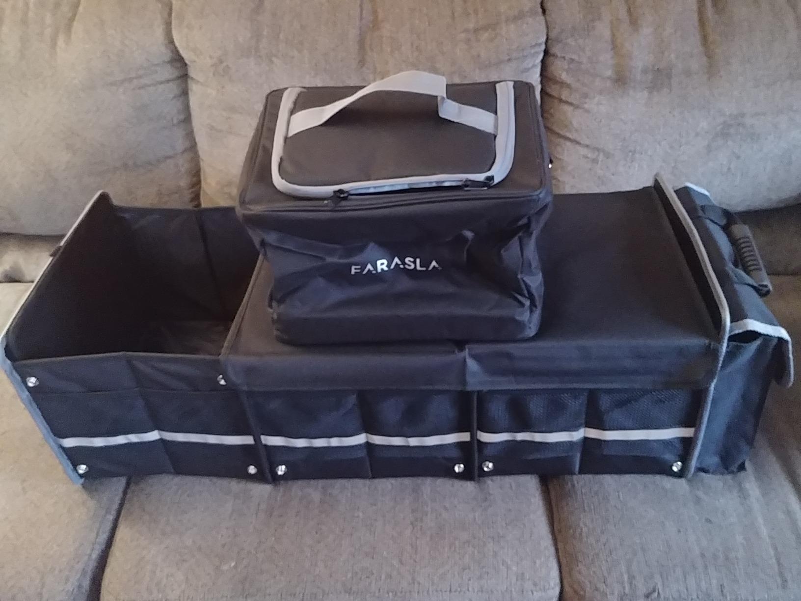 Farasla Waterproof Car Trunk Organizer with Cooler Bag customer photo 1