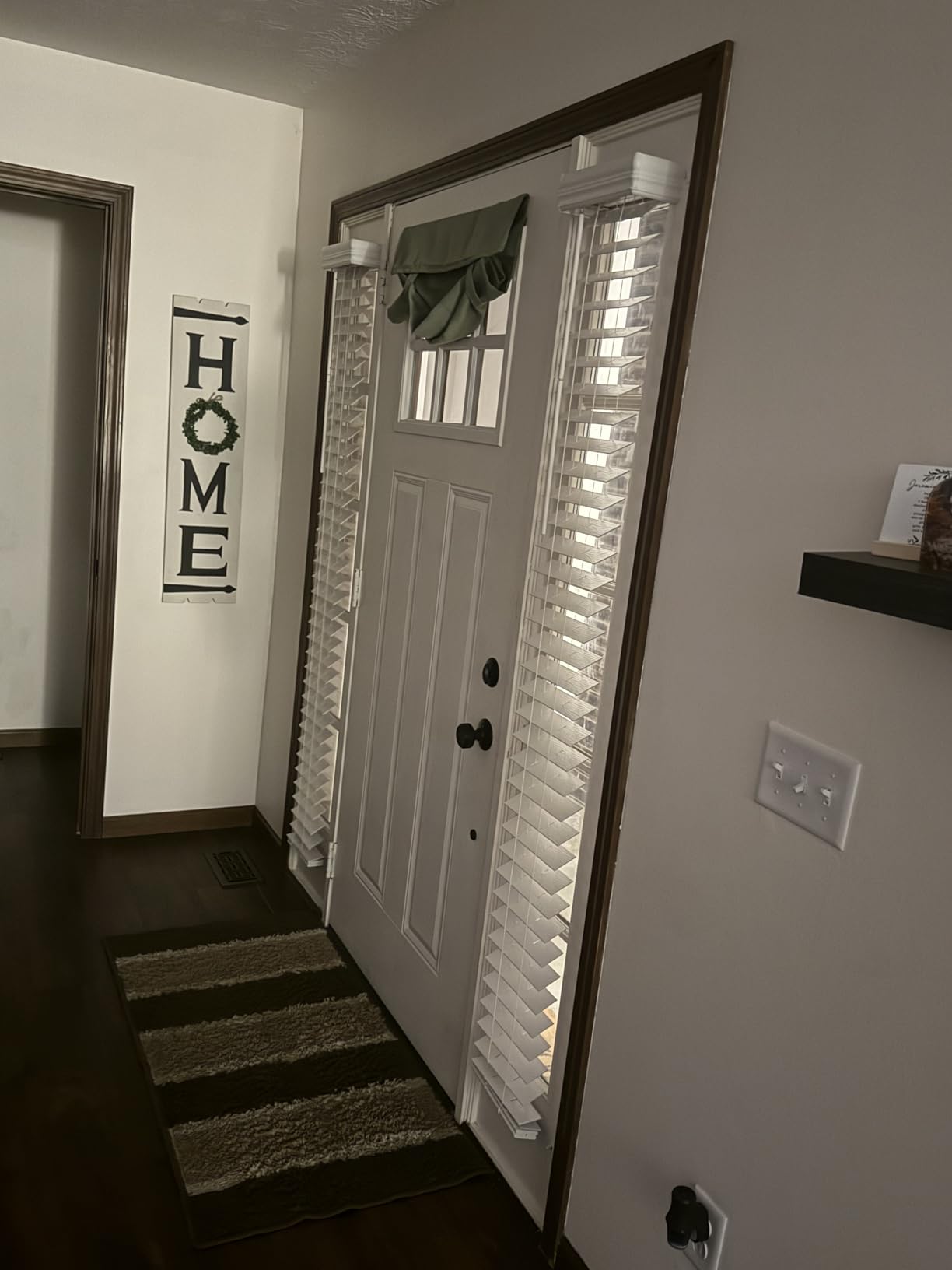 allen + roth Trim at Home 2-in Cordless White Faux Wood Room Darkening Plantation Blinds (Common: 9-in; Actual: 8.5-in x 72-in) customer photo 1