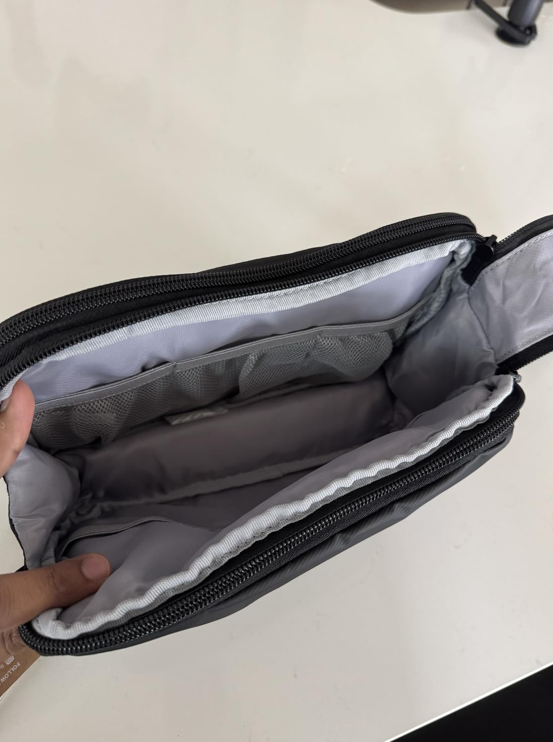 BAGSMART Toiletry Bag for Men, Travel Toiletry Organizer Dopp Kit Water-resistant Shaving Bag for Toiletries Accessories, Door Room Essentials, Black-medium customer photo 1
