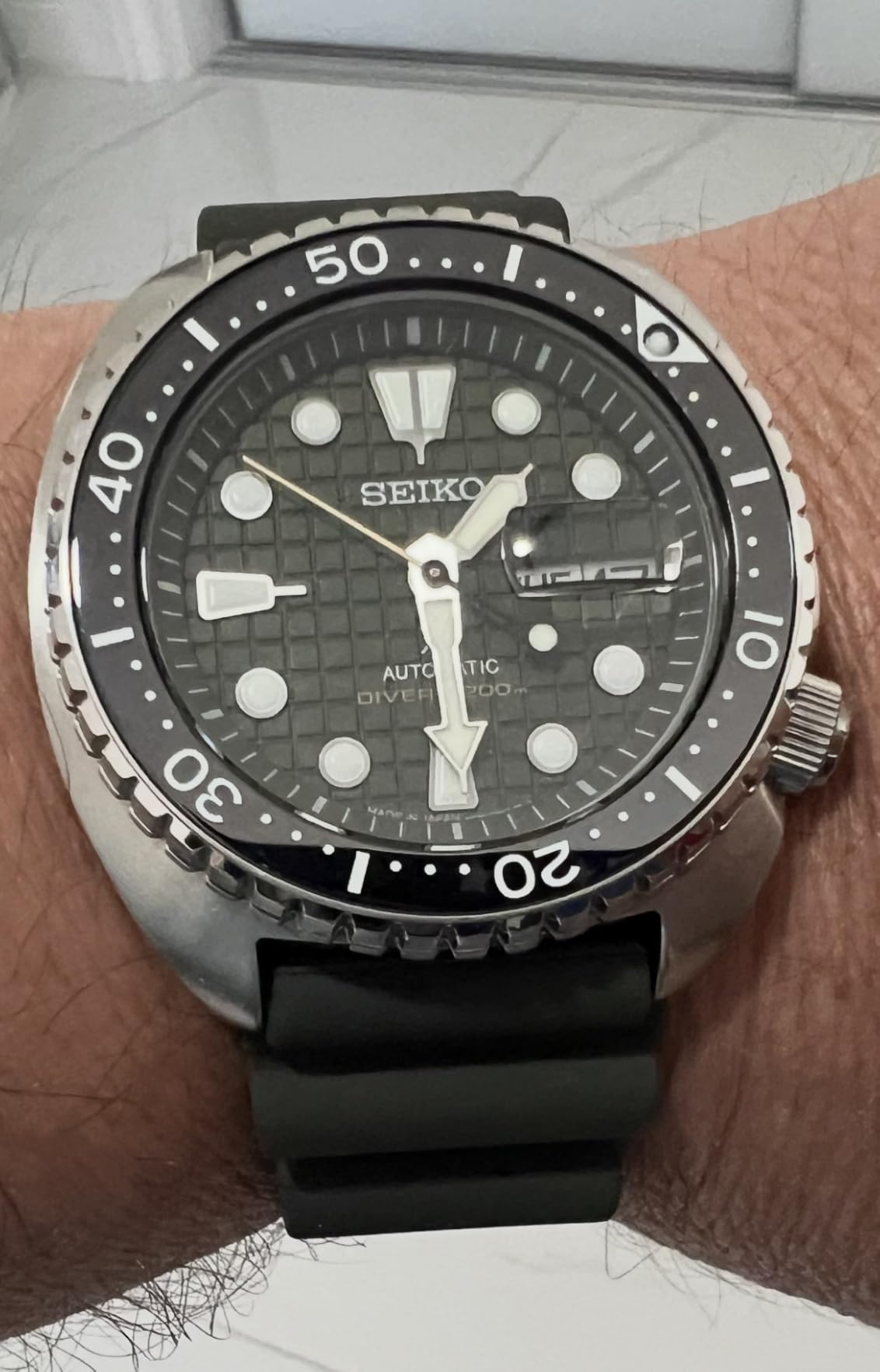 SEIKO Automatic Watch for Men - Prospex Automatic Diver - Patterned Dial customer photo 1
