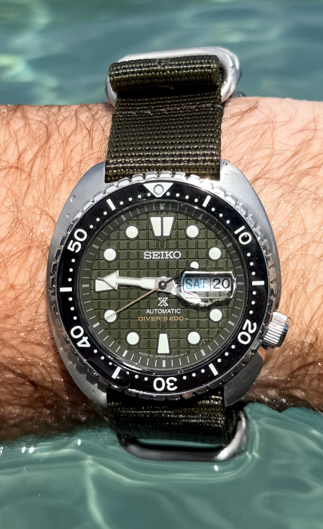 SEIKO Automatic Watch for Men - Prospex Automatic Diver - Patterned Dial customer photo 2
