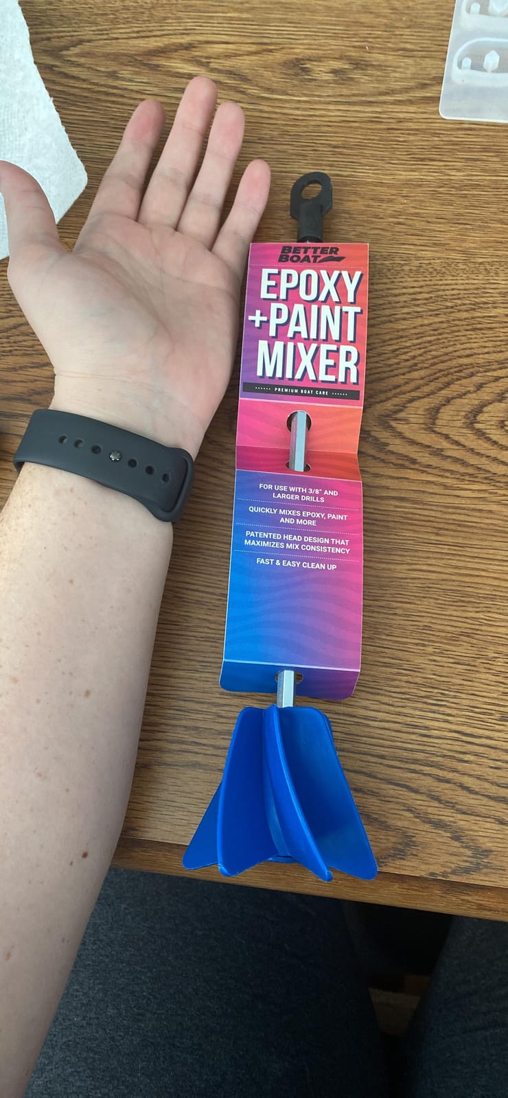 Paint Mixer for Drill, Epoxy Resin Mixer, Paint Stirrer Drill Attachment customer photo 2