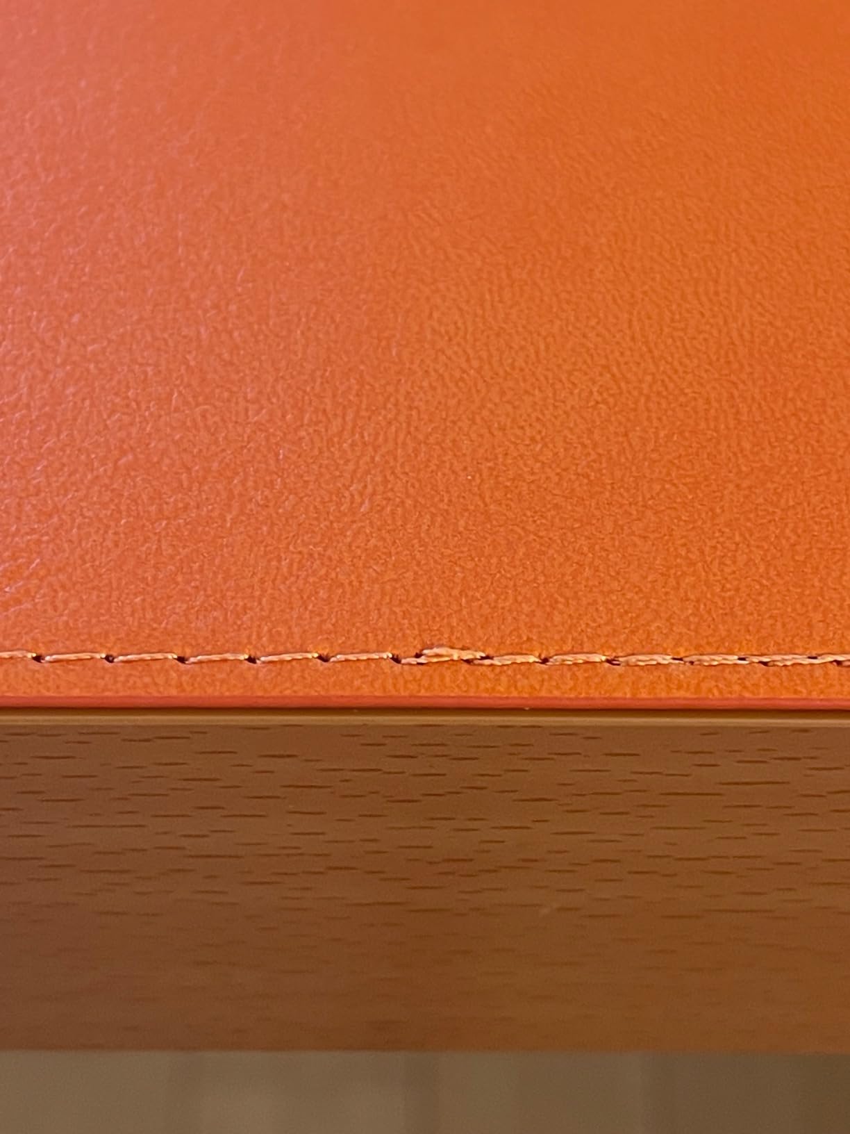 Nordik Leather Desk Mat - Pebble Black - Large Leather Desk Pad 35x17 in customer photo 2