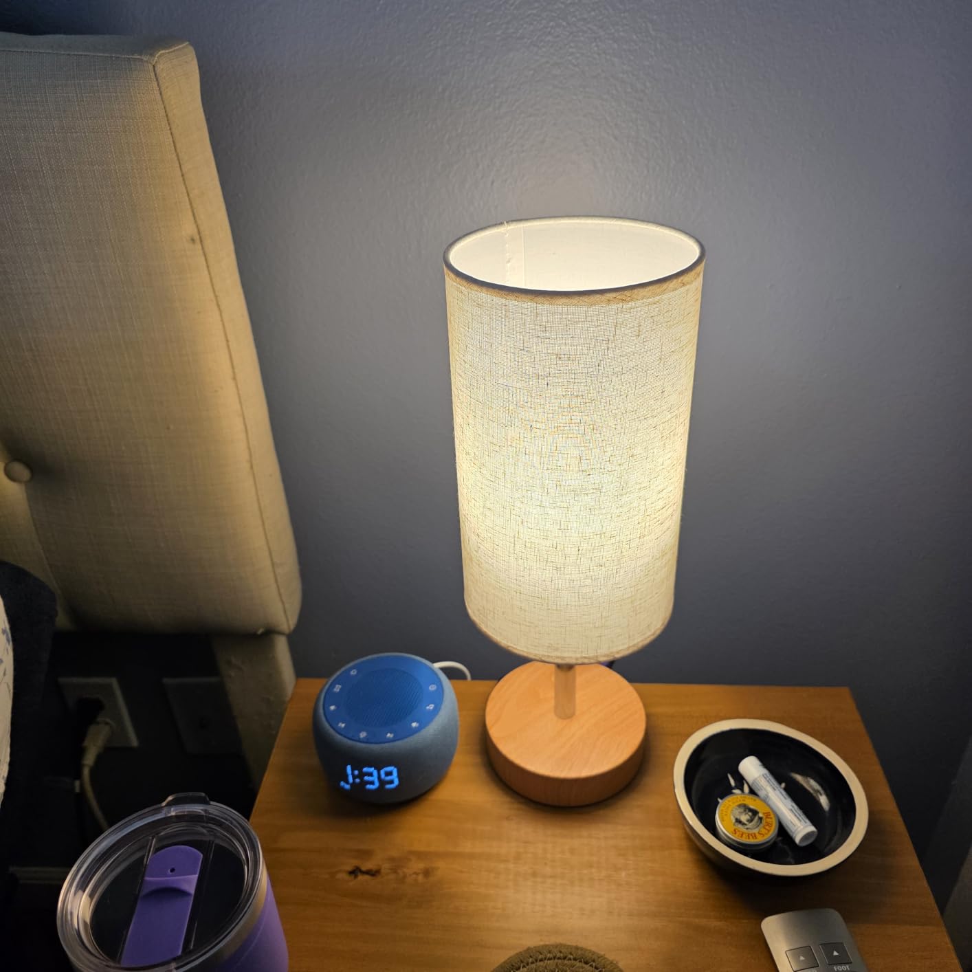 Yarra-Decor Bedside Table Lamp with USB Ports, Touch Dimmable Nightstand customer photo 2