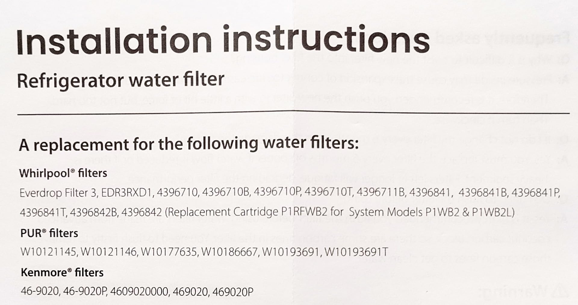 Waterdrop EDR3RXD1 Replacement for Everydrop Filter 3, Compatible with Kenmore 46-9083, 46-9030, 3 Filters customer photo 1