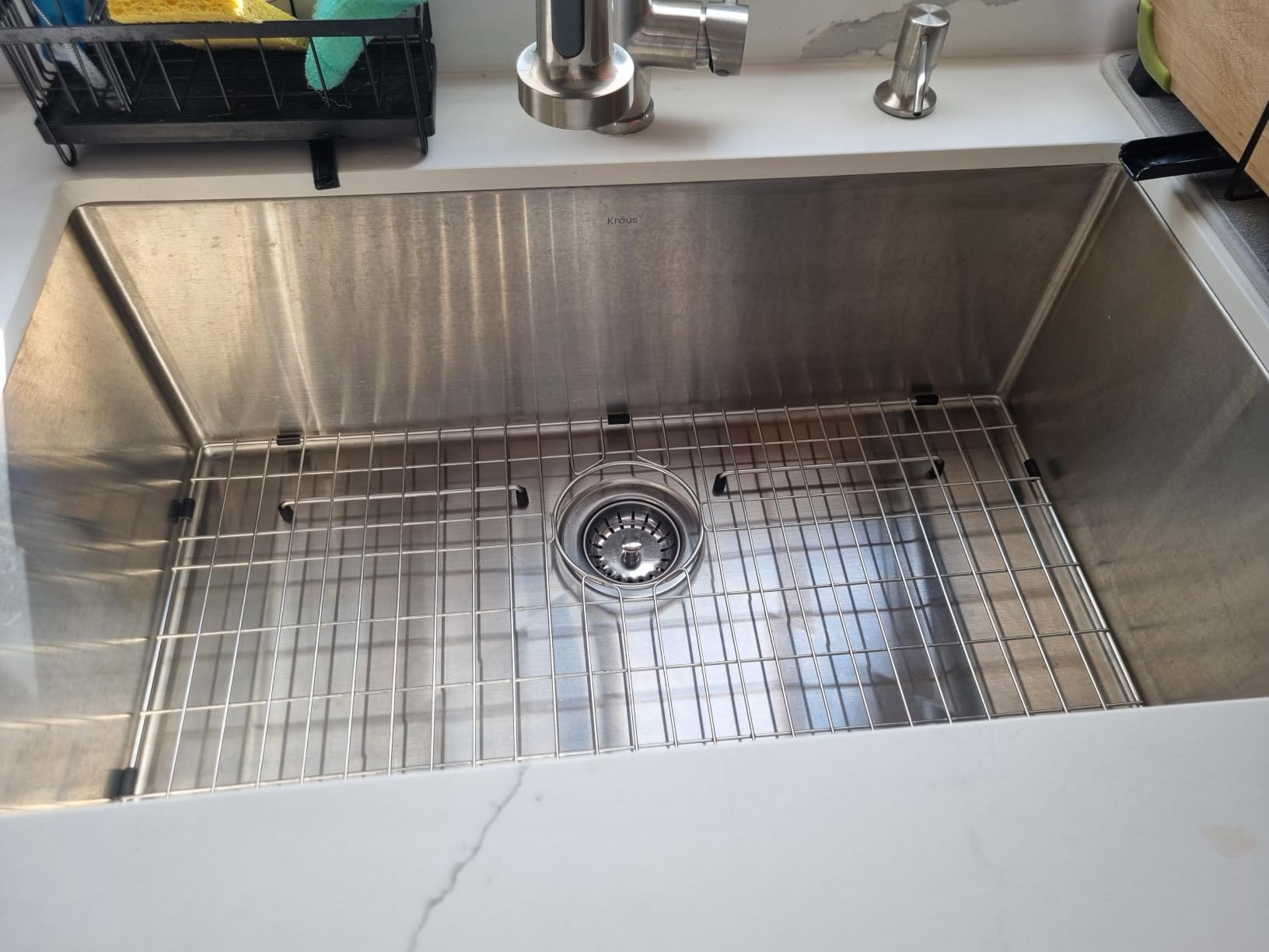 KRAUS Standart Pro 10-inch Undermount Single Bowl 16 Gauge Stainless Steel Bar Kitchen Sink, KHU101-10 customer photo 2