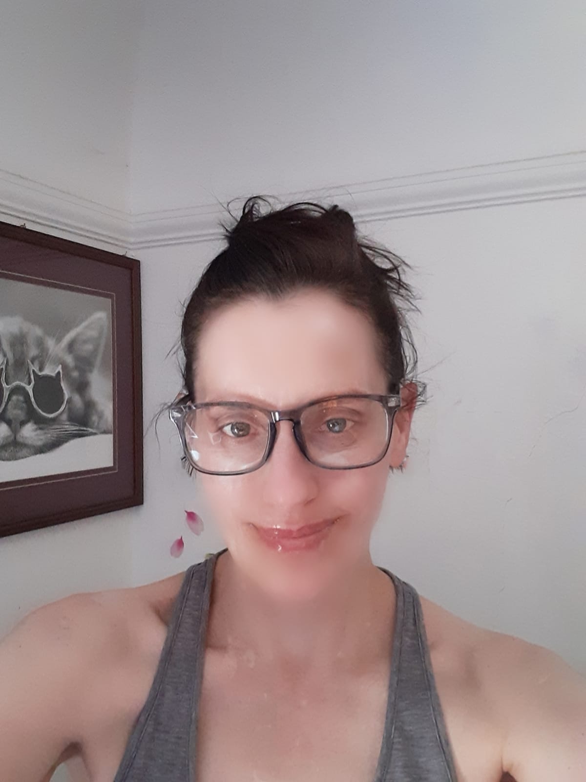 MEETSUN Blue Light Blocking Glasses, Anti Eye Strain Headache (Sleep Better),Computer Reading Glasses UV400 Transparent Lens (Black+Leopard+Tortoise, 53) customer photo 2