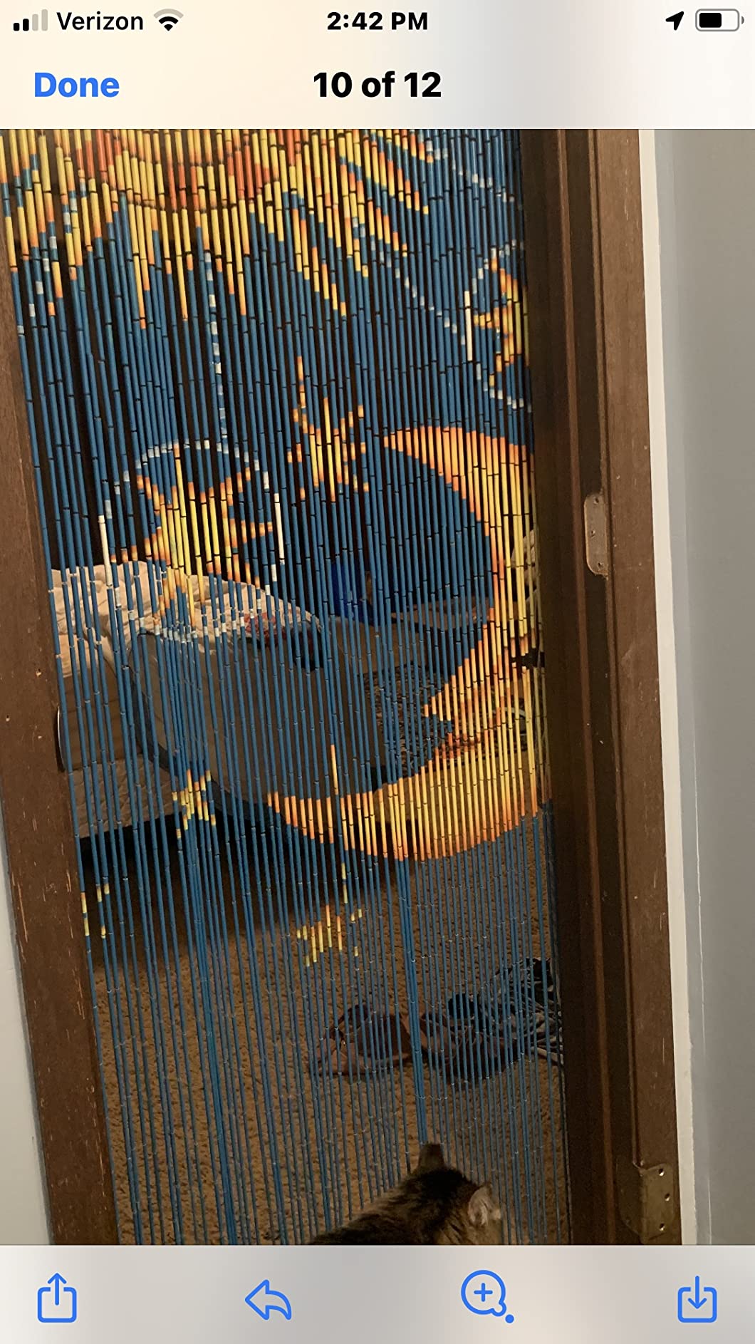 Minimalist Natural Wooden Beaded Curtain - Durable Wood Beads for Doorways & Home Decor - Ideal for Enhancing a Simple Elegant Style (79'' L x 36'' W) customer photo 2