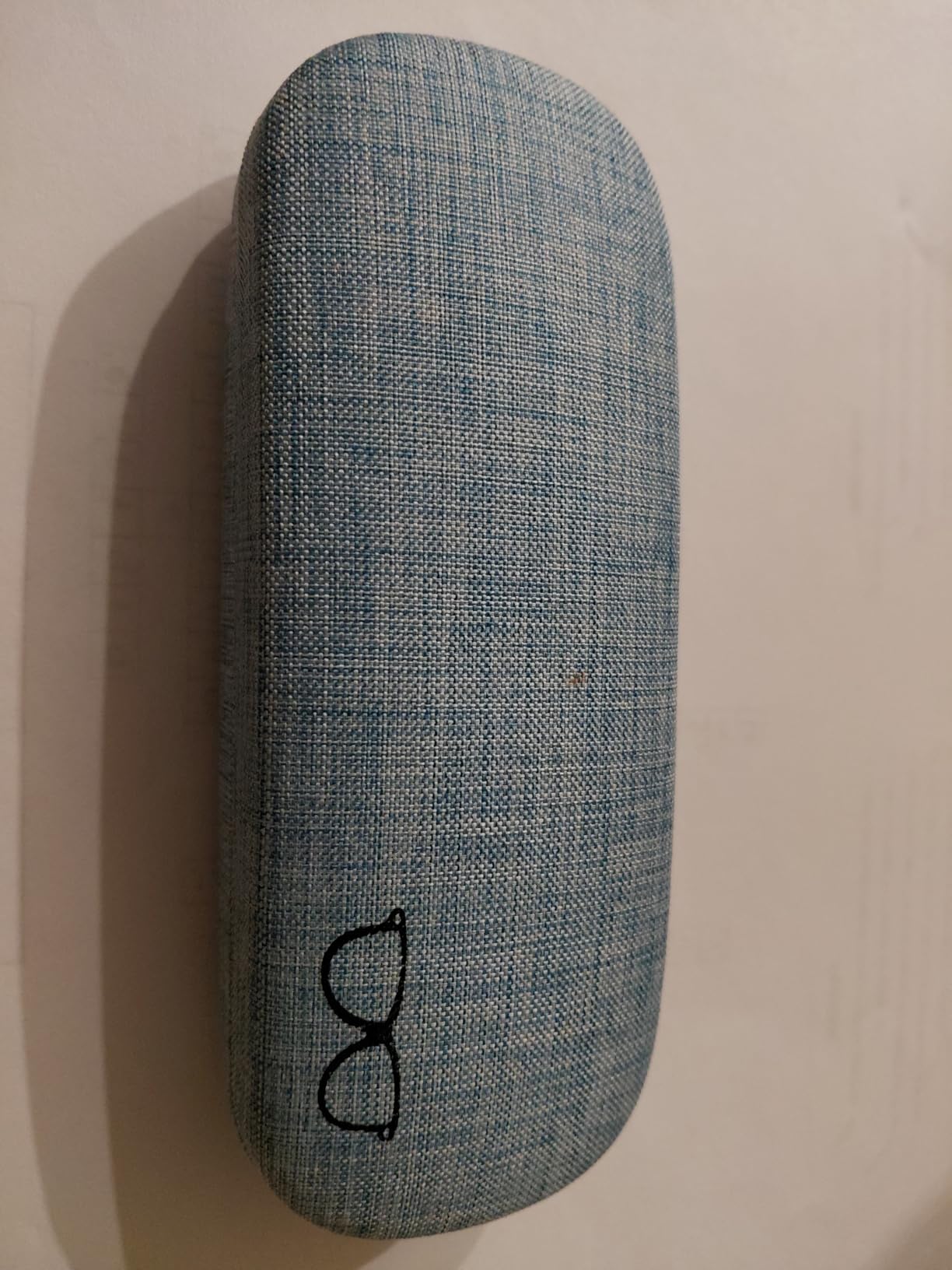 HSYMQ 3Pack Hard Shell Eyeglasses Case Protector Linen Fabrics Large Glasses Case Concise customer photo 1