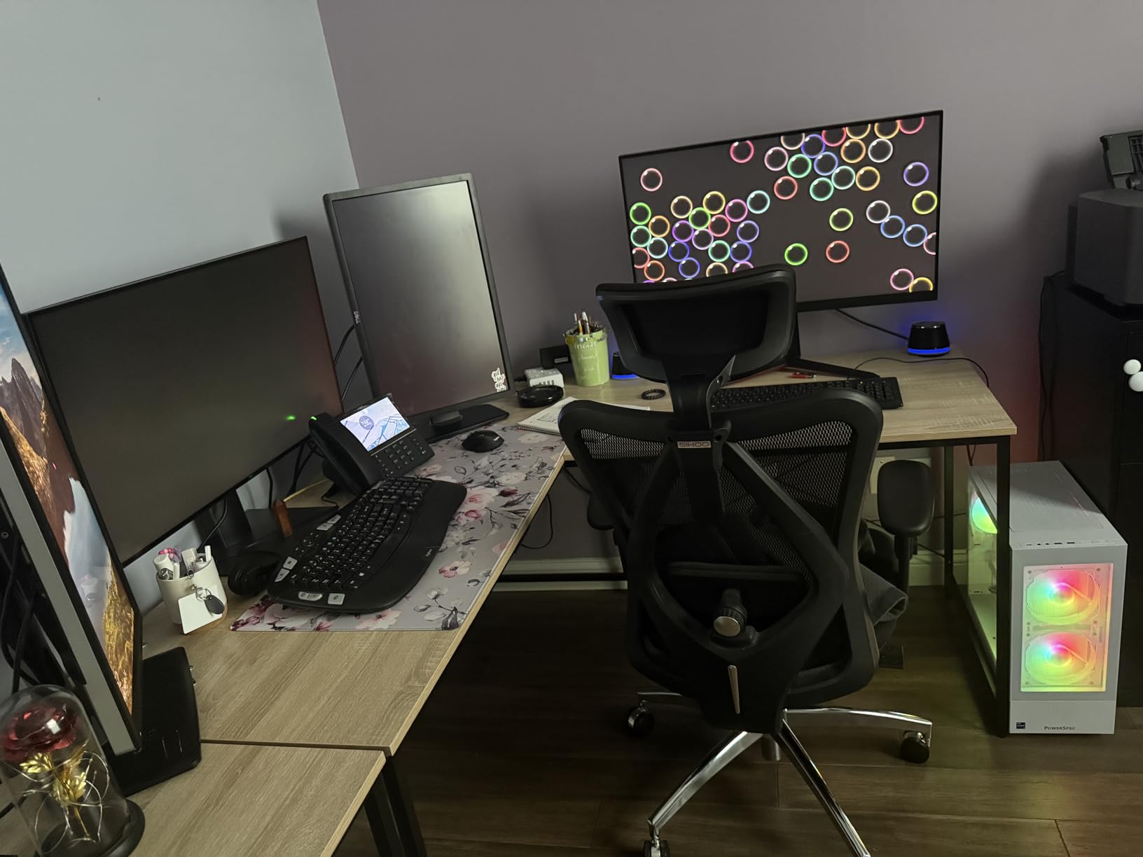 iCasso Desk Mat, Large Desk Mouse Pad for Desk,Home Office - Green Weeds customer photo 1
