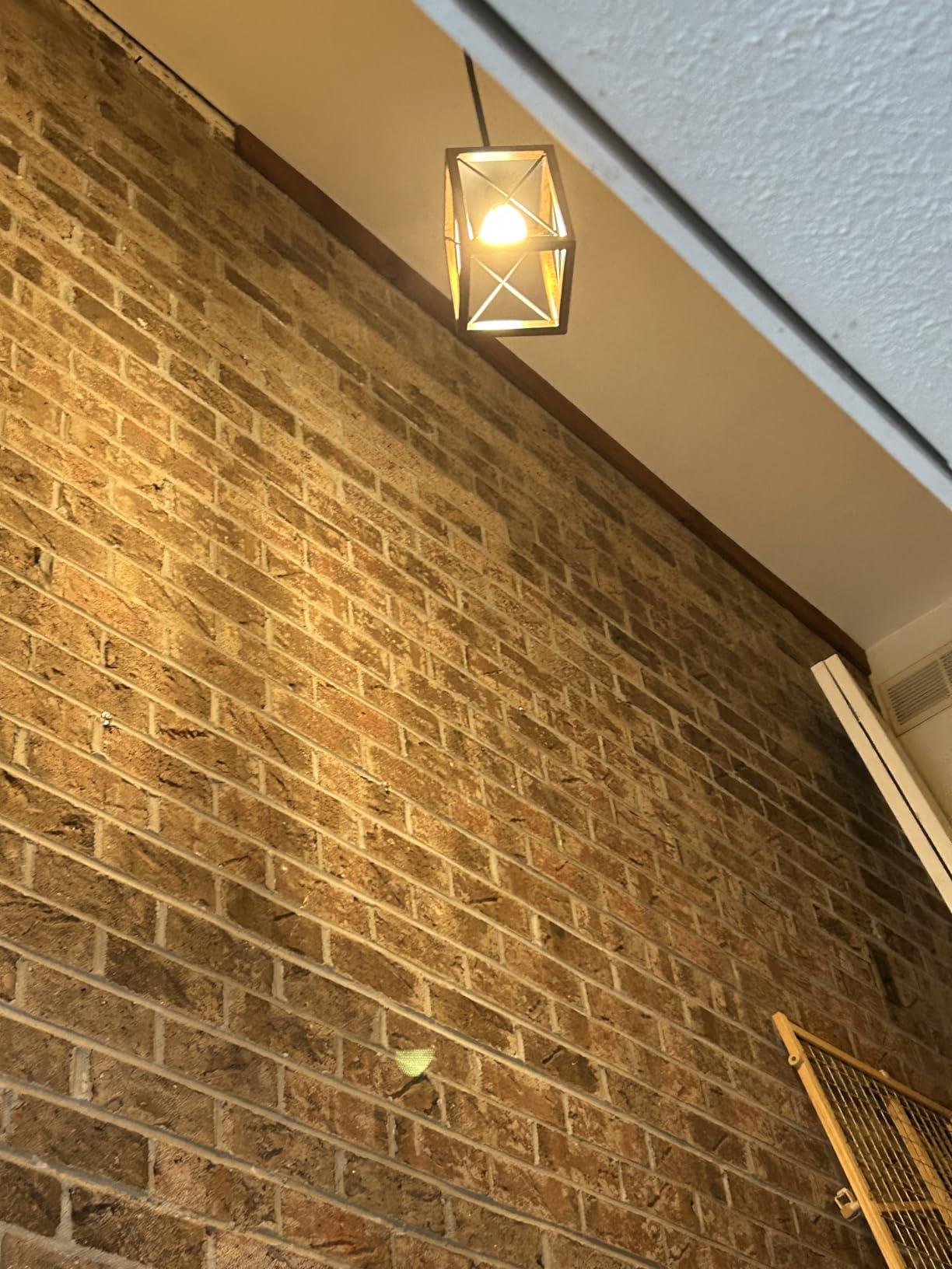 DEWENWILS Farmhouse Pendant Light Kitchen Island Wood Grain Brown customer photo 1