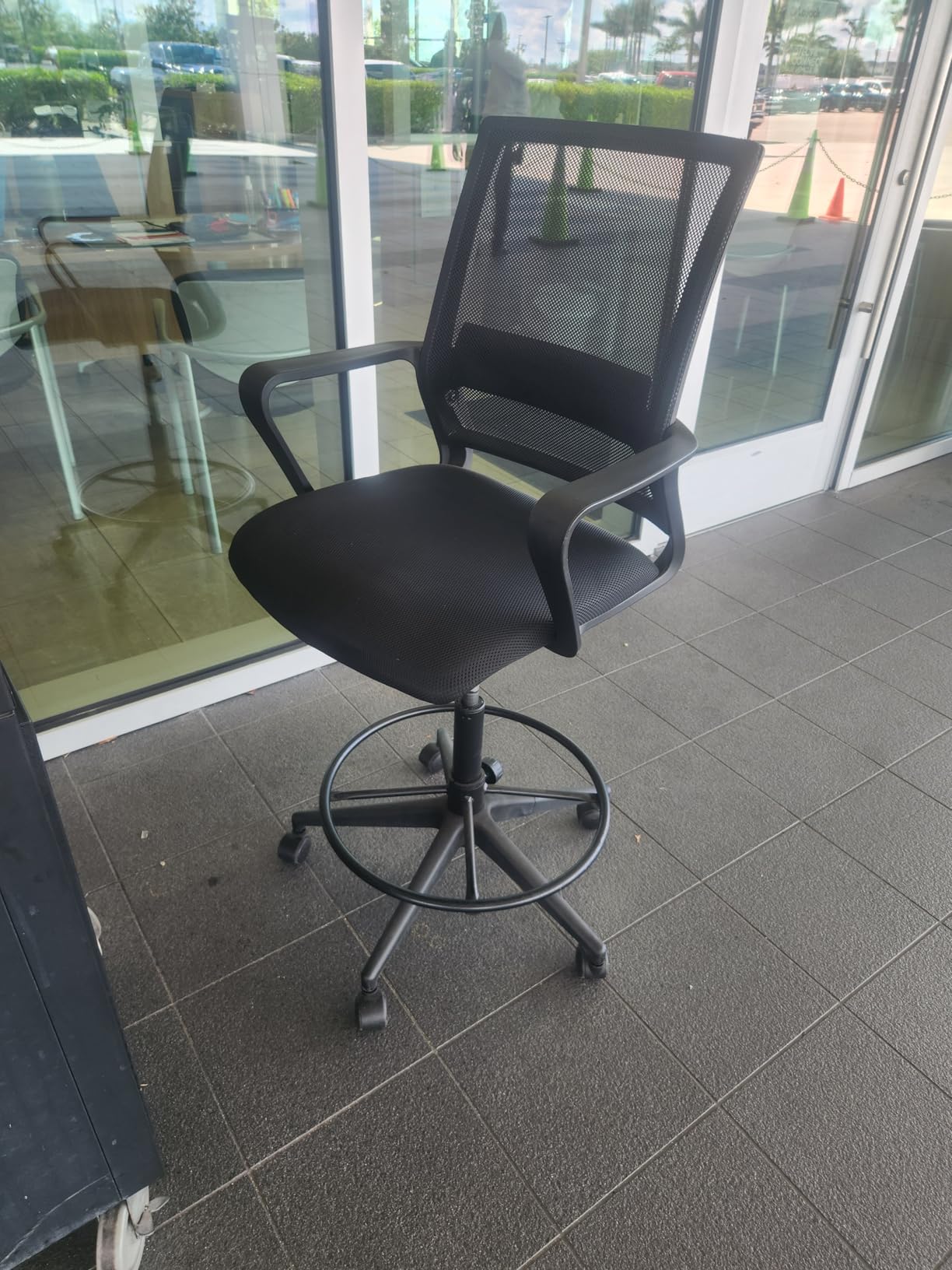 BestOffice | Tall Drafting Chair | Black | with Lumbar Support customer photo 1
