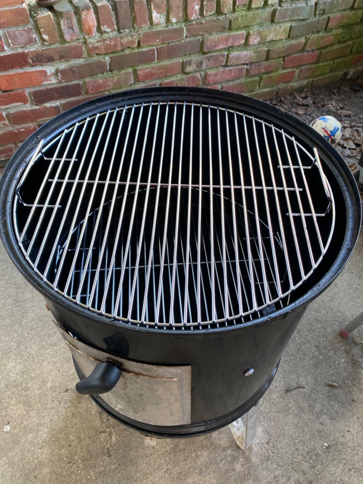 Uniflasy 8835 Cast Iron Grill Grate for Weber 22 and 22.5 in Kettle Grills Gourmet BBQ System customer photo 2