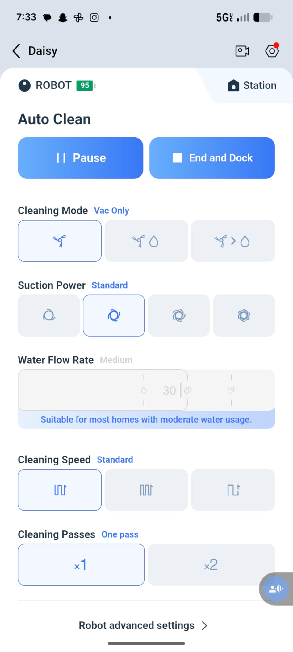 Ecovacs Deebot T8 Robot Vacuum and Mop Cleaner, Precise Laser Navigation, Multi-floor Mapping, Intelligent Object Avoidance, Full-customize clean, No-go and No-mop Zones, Auto-empty Station Compatible customer photo 2