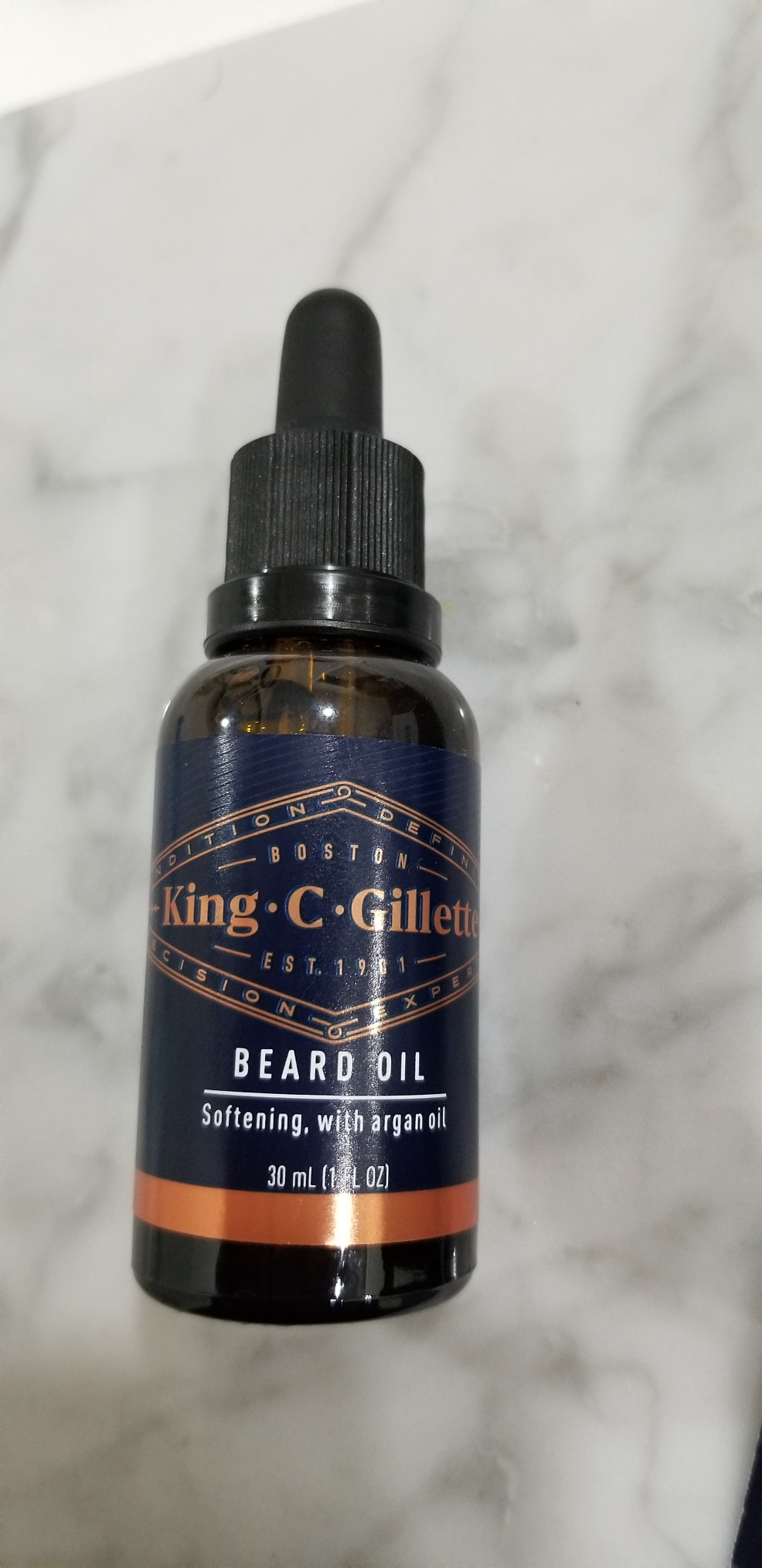 King C. Gillette Beard Oil for Men - Argan, Jojoba, Avocado, Macadamia Seed and Almond Oils - Moisturize and Soften Beard customer photo 2