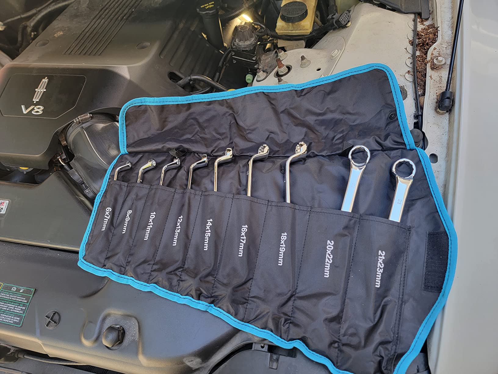 DURATECH 9-Piece Offset Box Wrench Set, Metric, 6mm-23mm customer photo 1