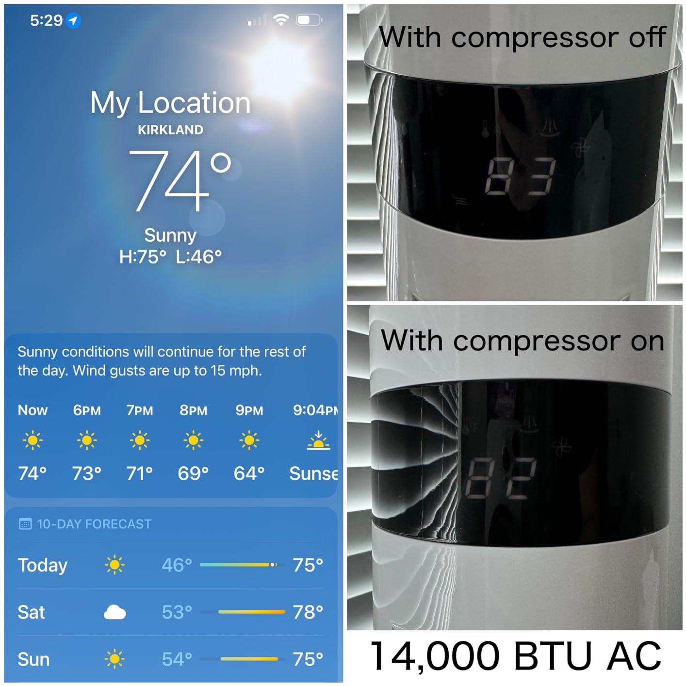 TOSOT 9,000 BTU Air Conditioner Easier to Install, Quiet and 3-in-1 Portable AC, Dehumidifier, Fan for Rooms up to 250 Sq Ft, Aovia Series, White customer photo 2