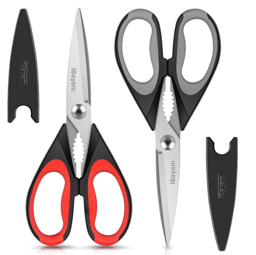 iBayam Kitchen Scissors Shears All Purpose Heavy Duty, Protective Sheath customer photo 1