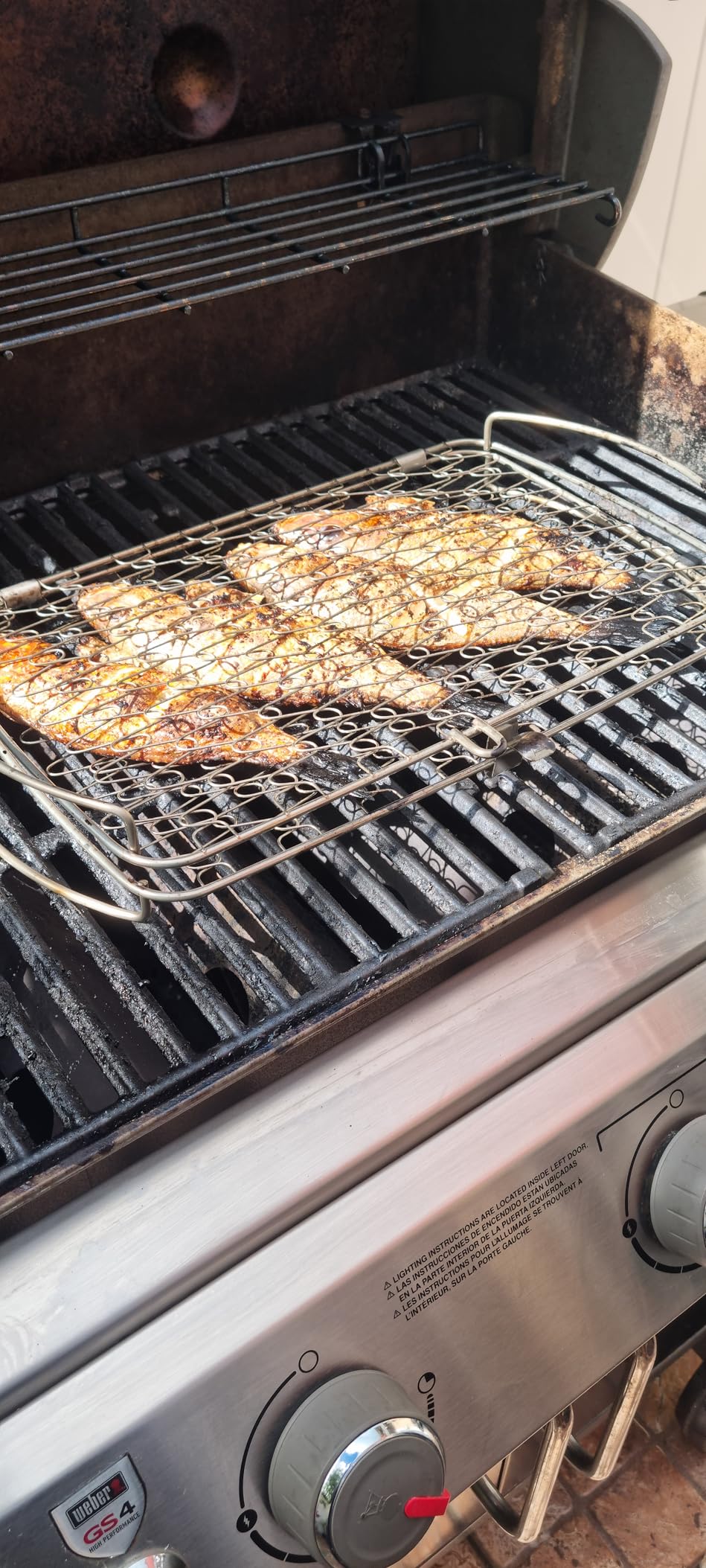 Weber® Large Fish & Veggie Grilling Basket, Stainless Steel for Gourmet Grilling customer photo 1