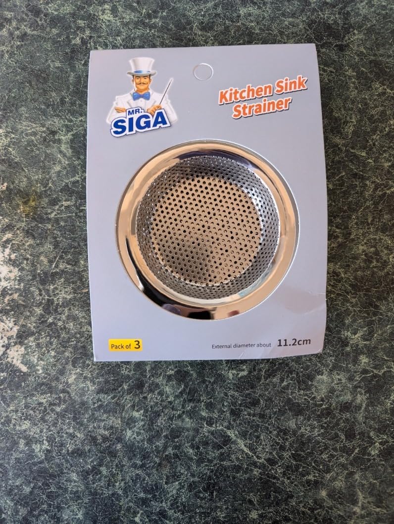 MR.SIGA Kitchen Sink Strainer, Stainless Steel Sink Drain Strainer, 3 Pack customer photo 2