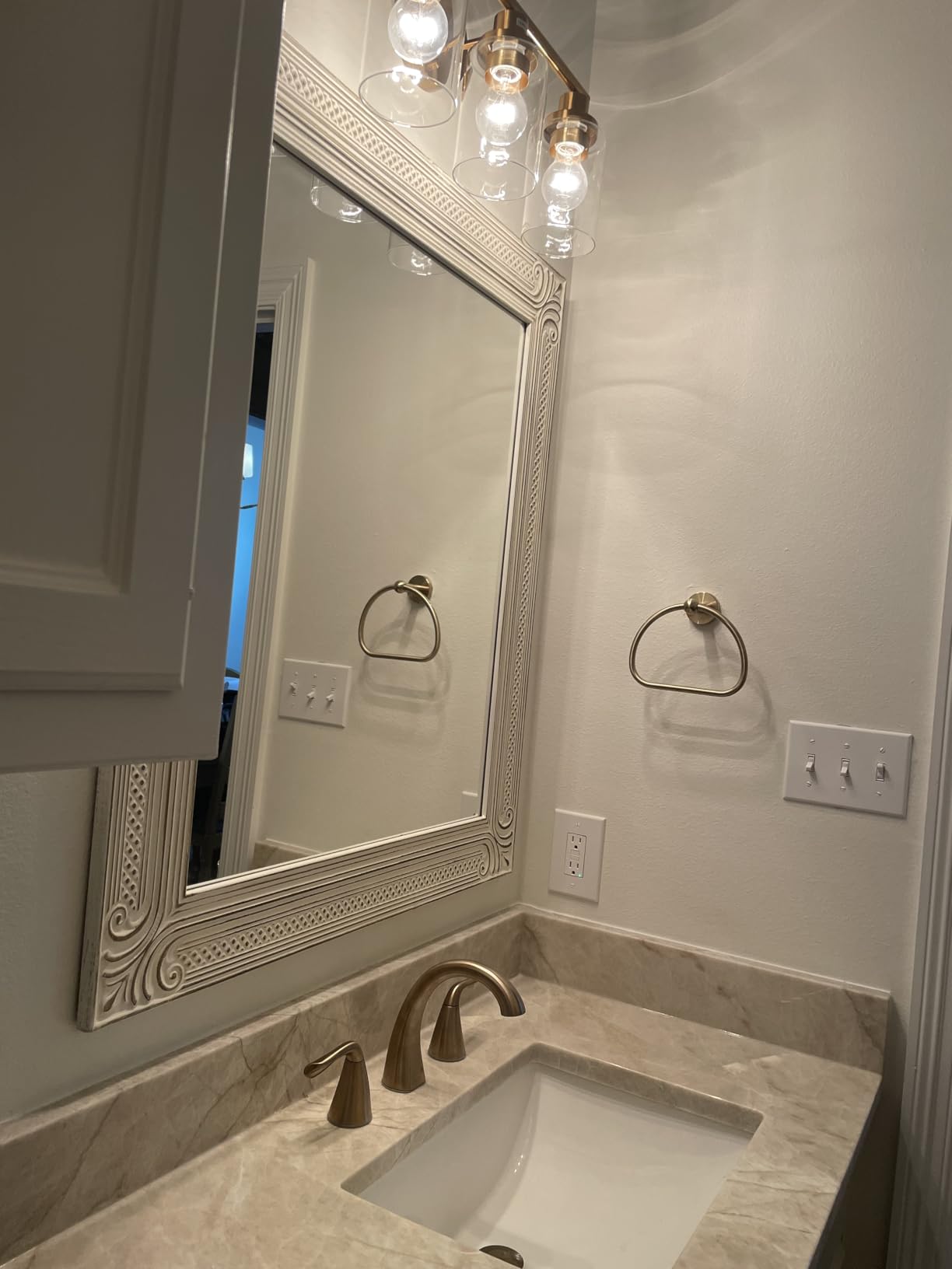 Delta Arvo Brushed Nickel Faucet 3 Hole, 8 Inch Widespread Bathroom Sink Faucet for Vanity, Push-Pop Drain Assembly, Spotshield Stainless 35840LF-SP customer photo 1