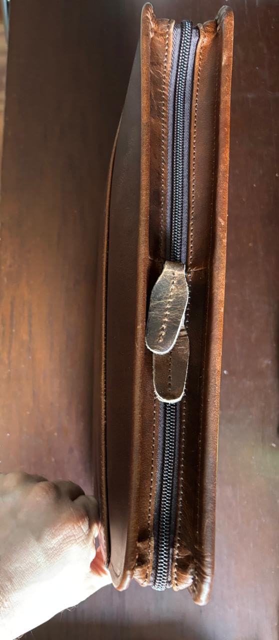 Jajmo Legacy Leather Business Portfolio Padfolio Resume Folder Men & Women customer photo 1