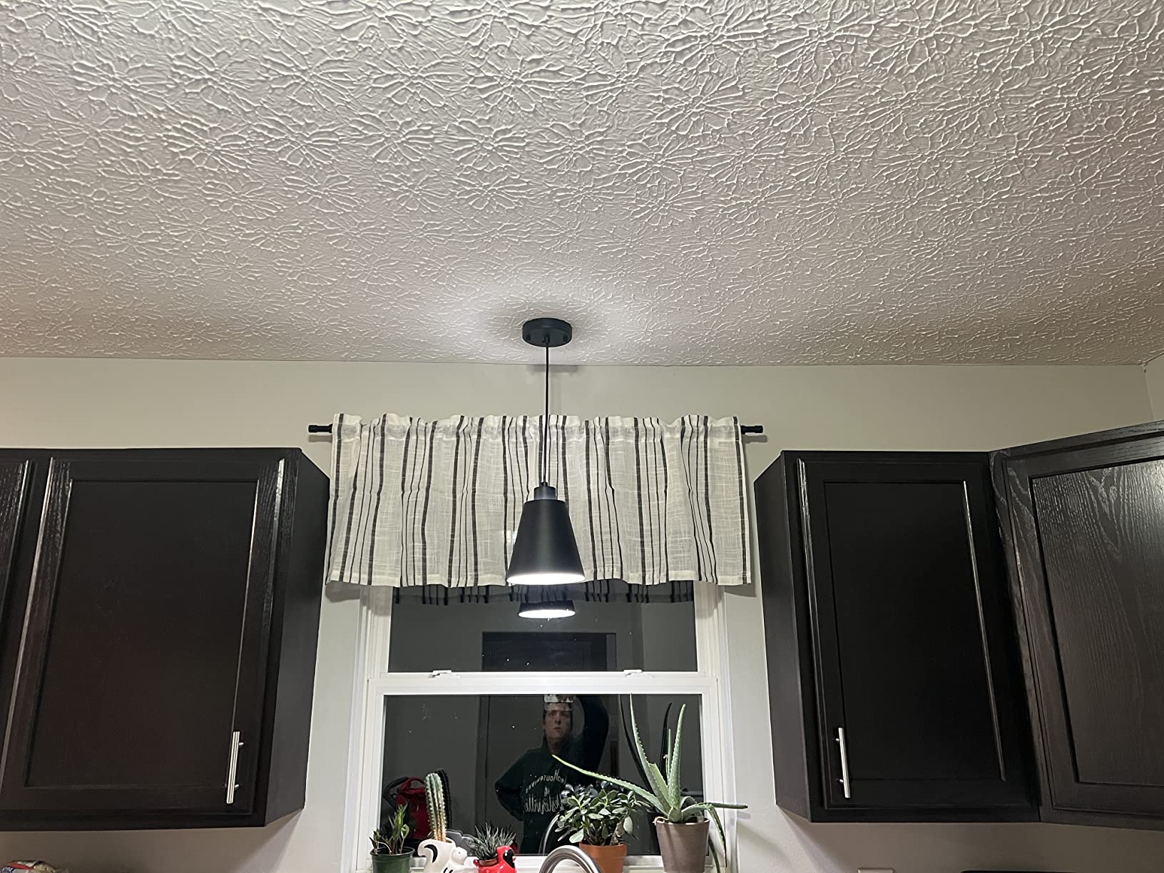 Modern Black Pendant Light Fixture 5.94'' (3-Pack) Mini 1-Light Pendant Lighting 3-Pack for Kitchen Island Industrial Hanging Pendant Light Cup Shade for Christmas Gift,Dining Room,Bar,E26,MAX60W customer photo 1