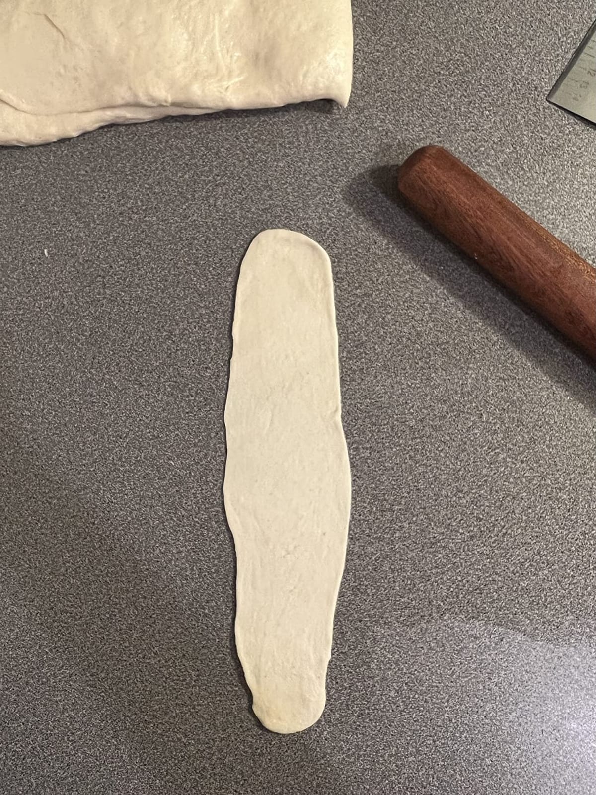 AISOSO French Rolling Pin for Baking,17.7 Inches Wooden Dough Roller,Brown customer photo 1