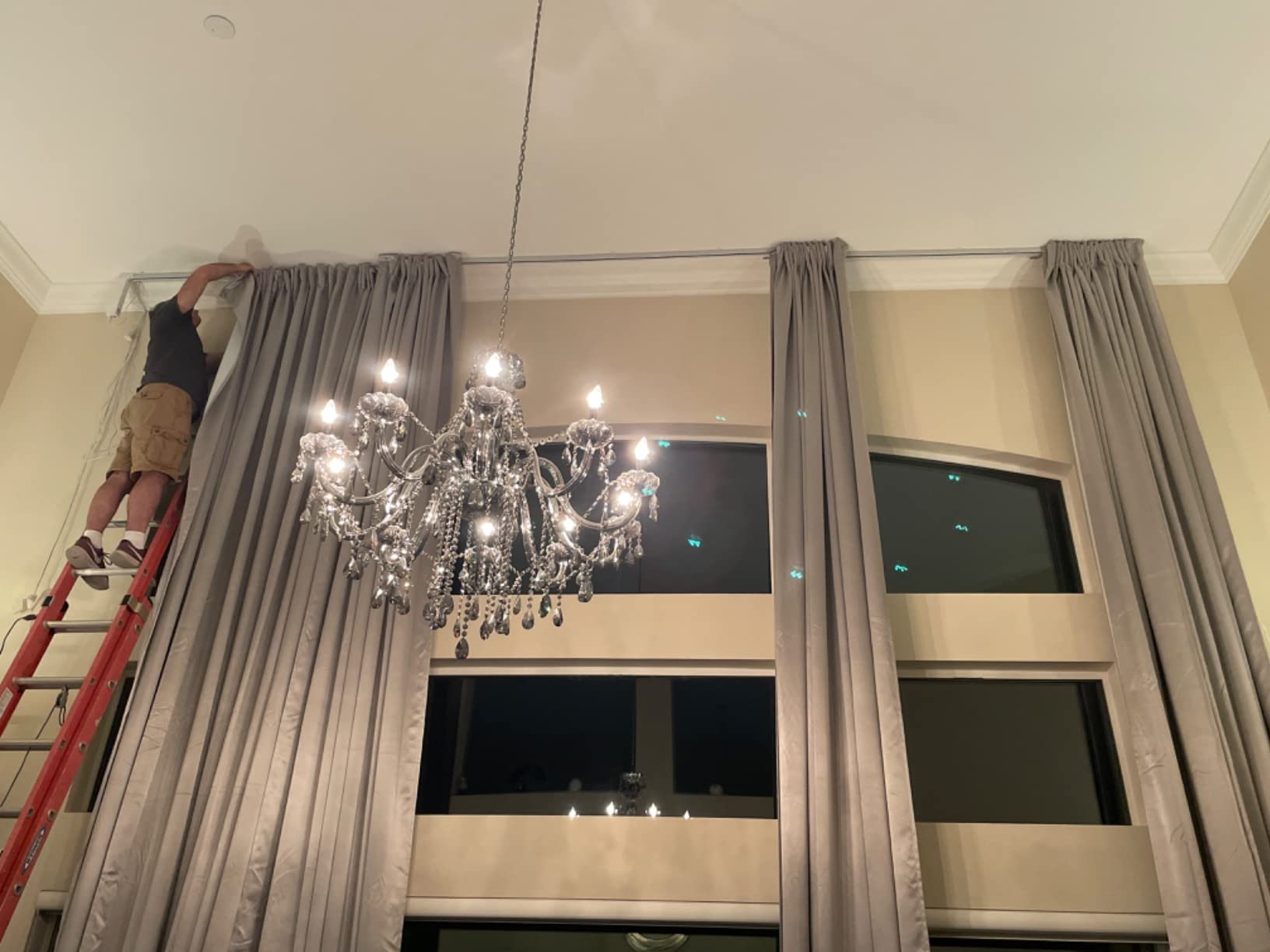 Quoya Smart Electric Curtain Track AT5810【Up to 3m(118in) - Motorised and Adjustable 】, with Automated Rail Motor with App, Voice, Remote Control, Compatible with Alexa, Google and Siri customer photo 1