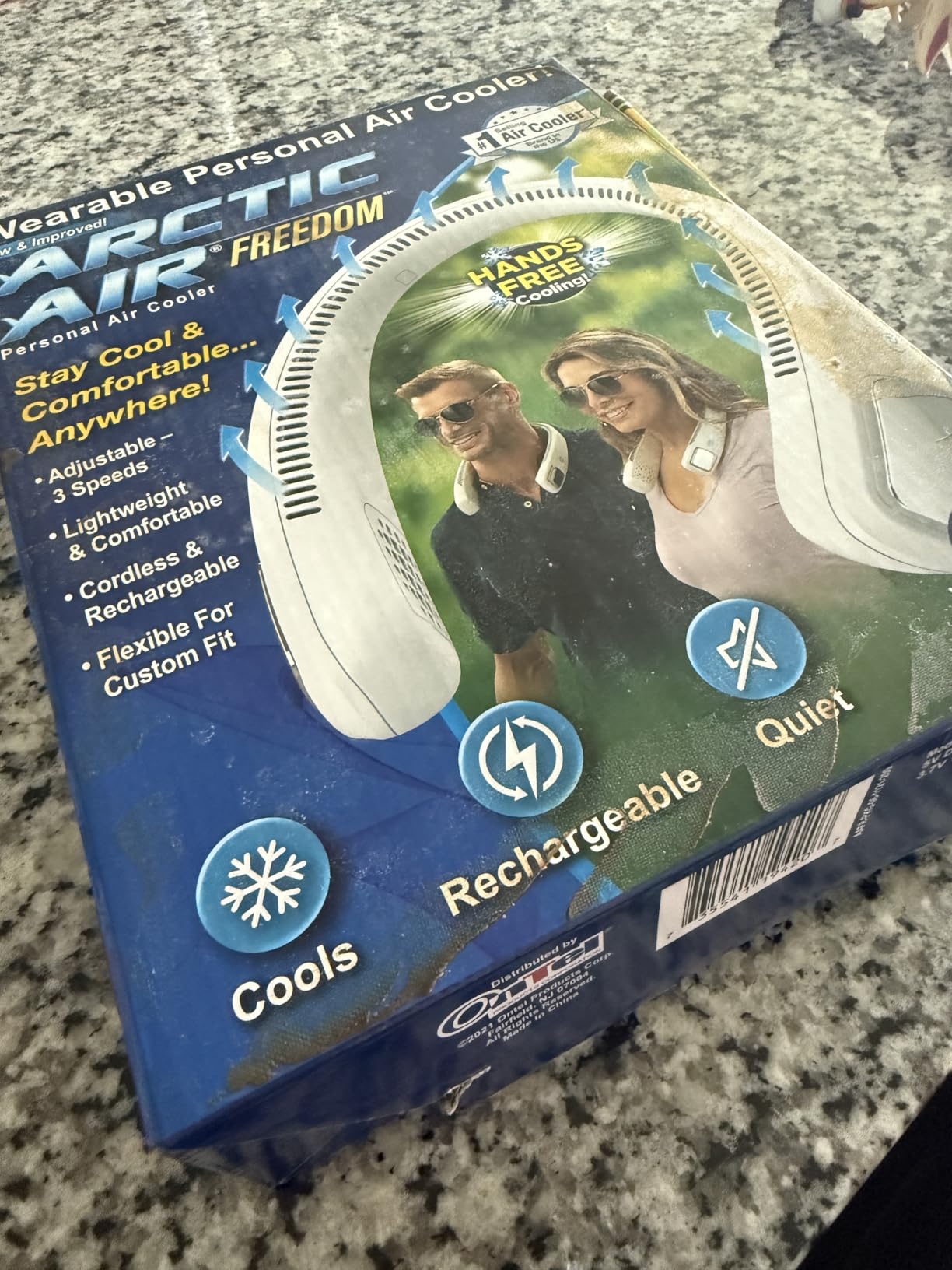 Arctic Air Freedom Personal Air Cooler - Portable 3-Speed Neck Fan, Hands-Free Wearable Design, Lightweight, Cordless And Rechargeable customer photo 2