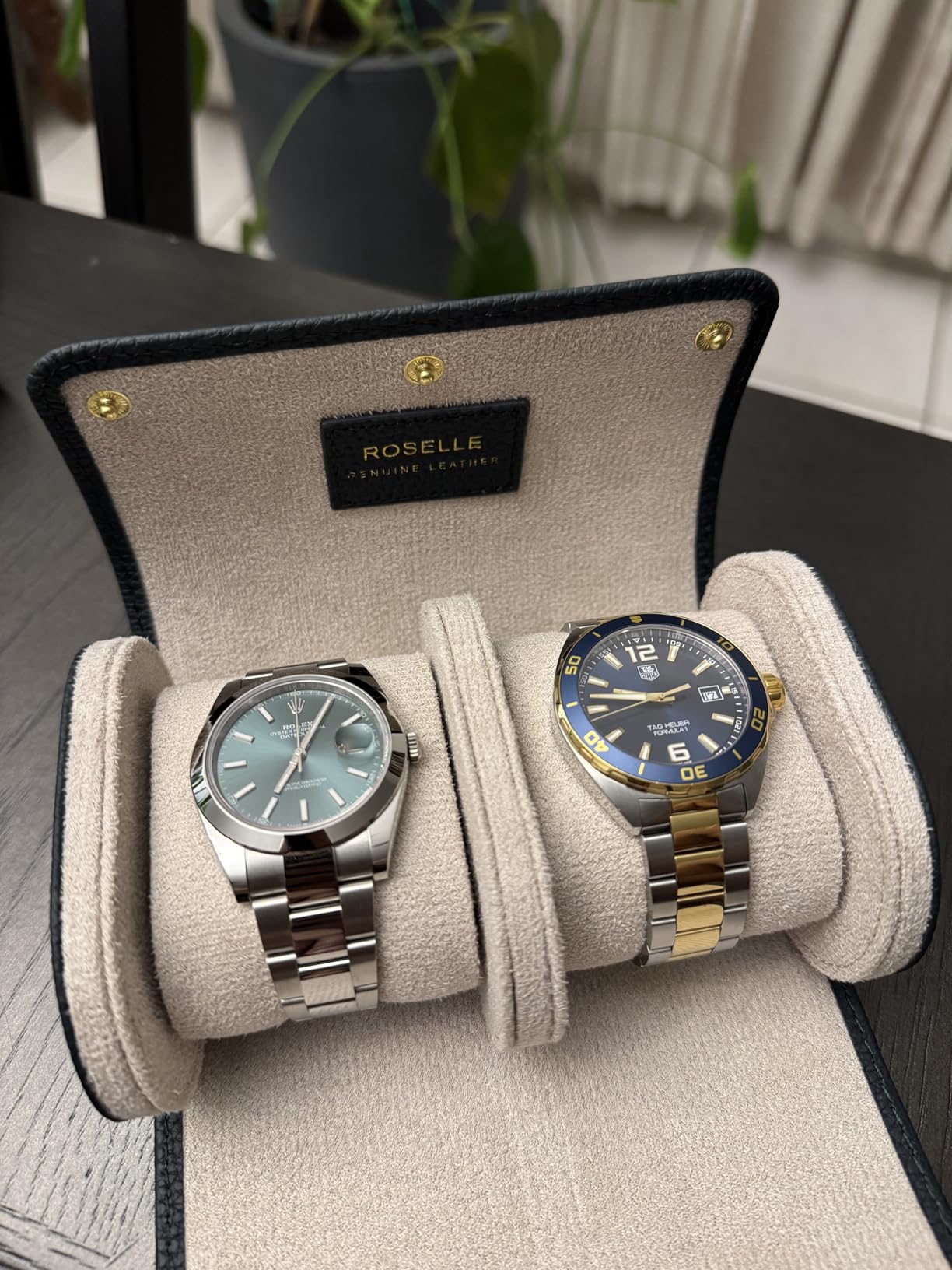 Watch Roll Travel Case for Men and Women- 3 Watch Storage and Organizer customer photo 1