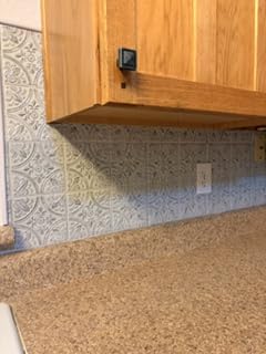 RoomMates TIL4624FLT StickTiles Silver Tin Peel and Stick Tile customer photo 1