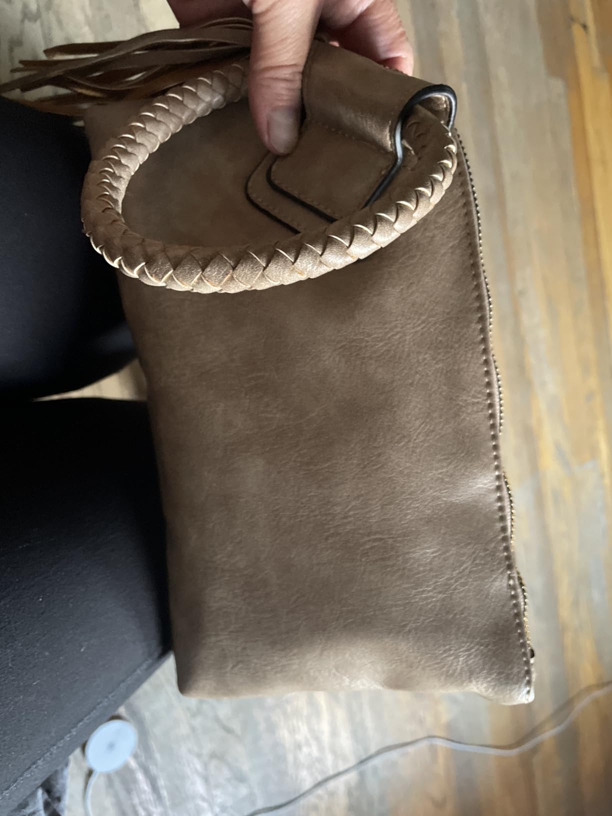 Womens Clutch Purse Wristlet Wallet Evening w/Hand Strap Casual Formal Vegan Leather - Metro Muse customer photo 2