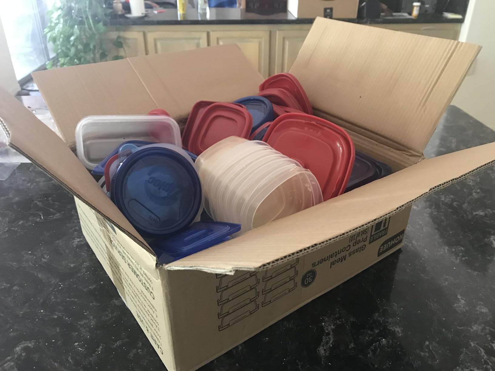 KOMUEE 10 Packs 30 oz Glass Meal Prep Containers with Lids customer photo 2