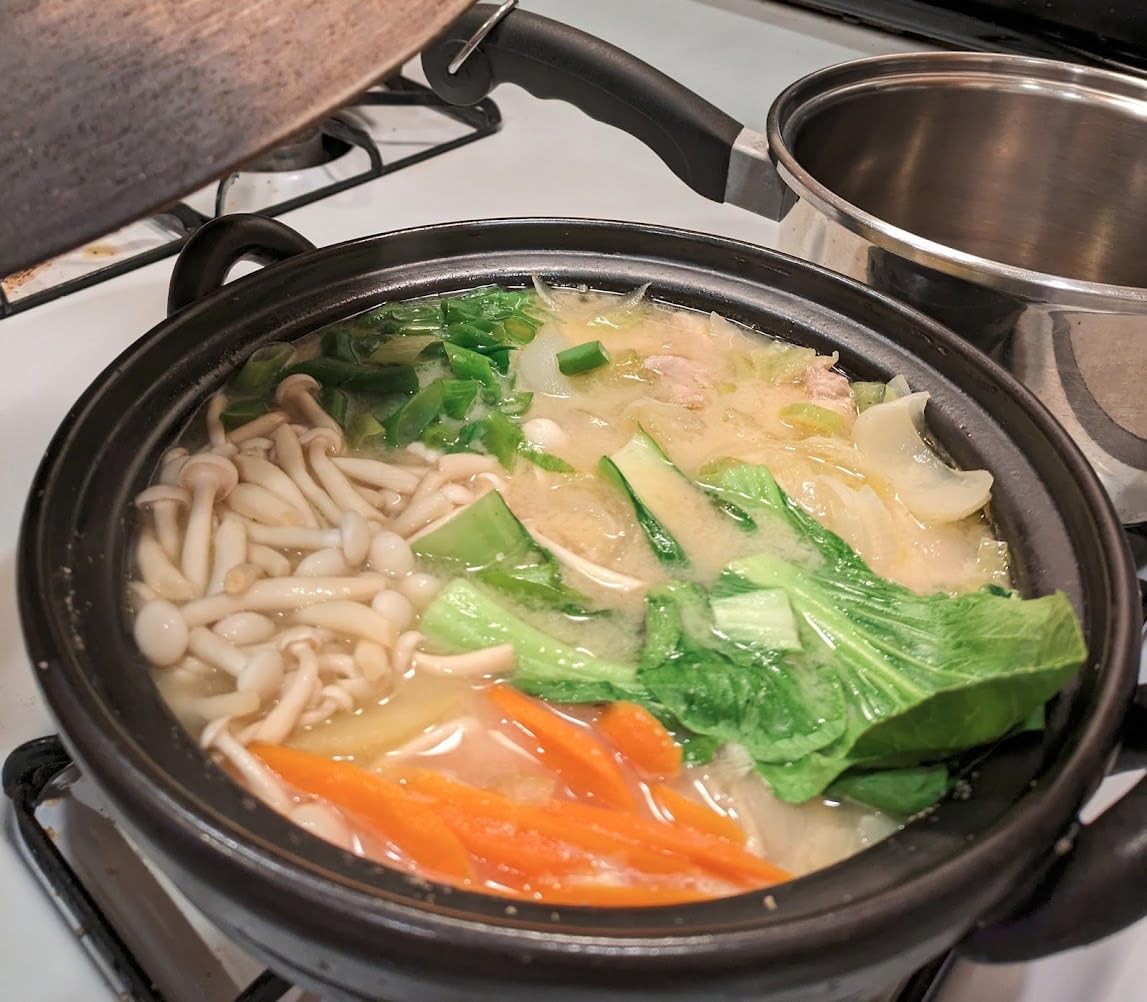 Japanese Donabe Pot for 3 People, 2100ml, Banko-Yaki Made in Mie, Japan customer photo 2