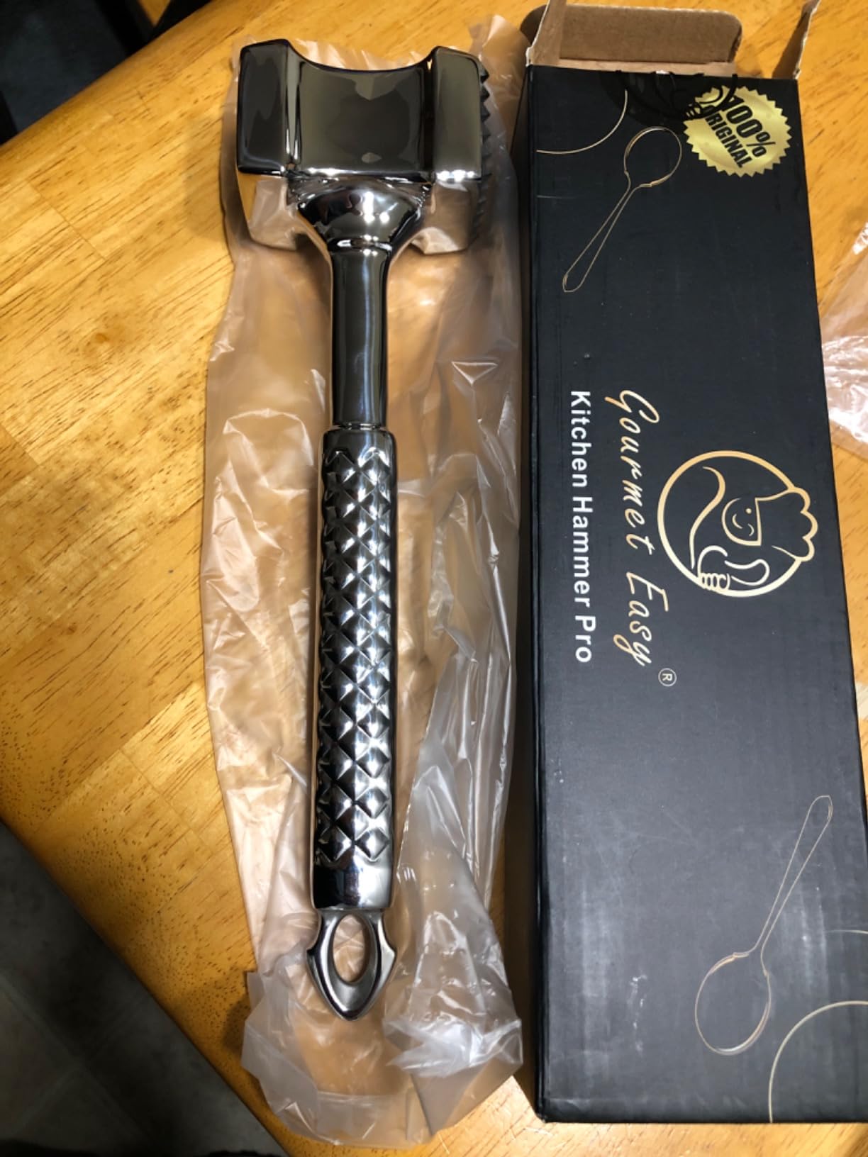 Gourmet Easy Classic Meat Tenderizer Tool, Non-Slip Grip Lifetime Replace customer photo 2