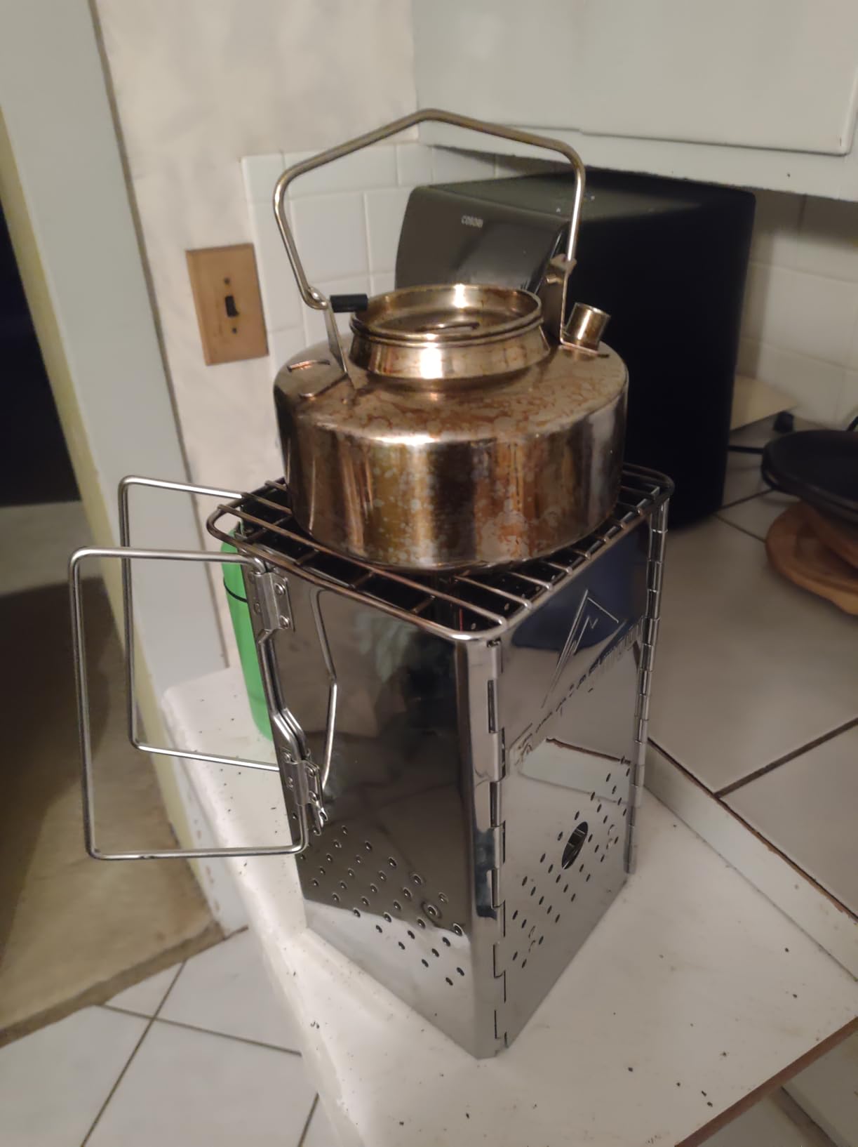 Portable Charcoal Chimney Starter Stainless Steel MT-18 customer photo 2