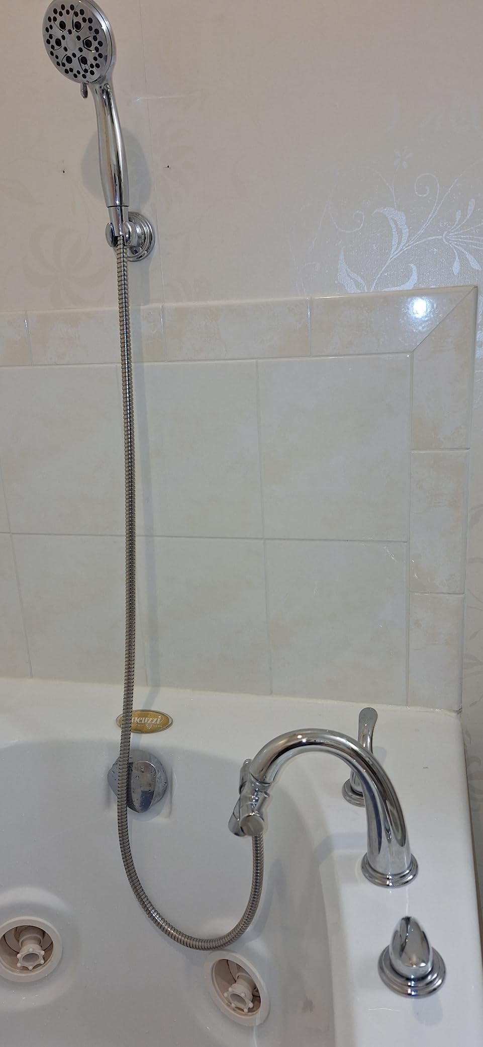 SUMERAIN 2 Handle Widespread Roman Tub Faucet, Chrome Finish customer photo 1
