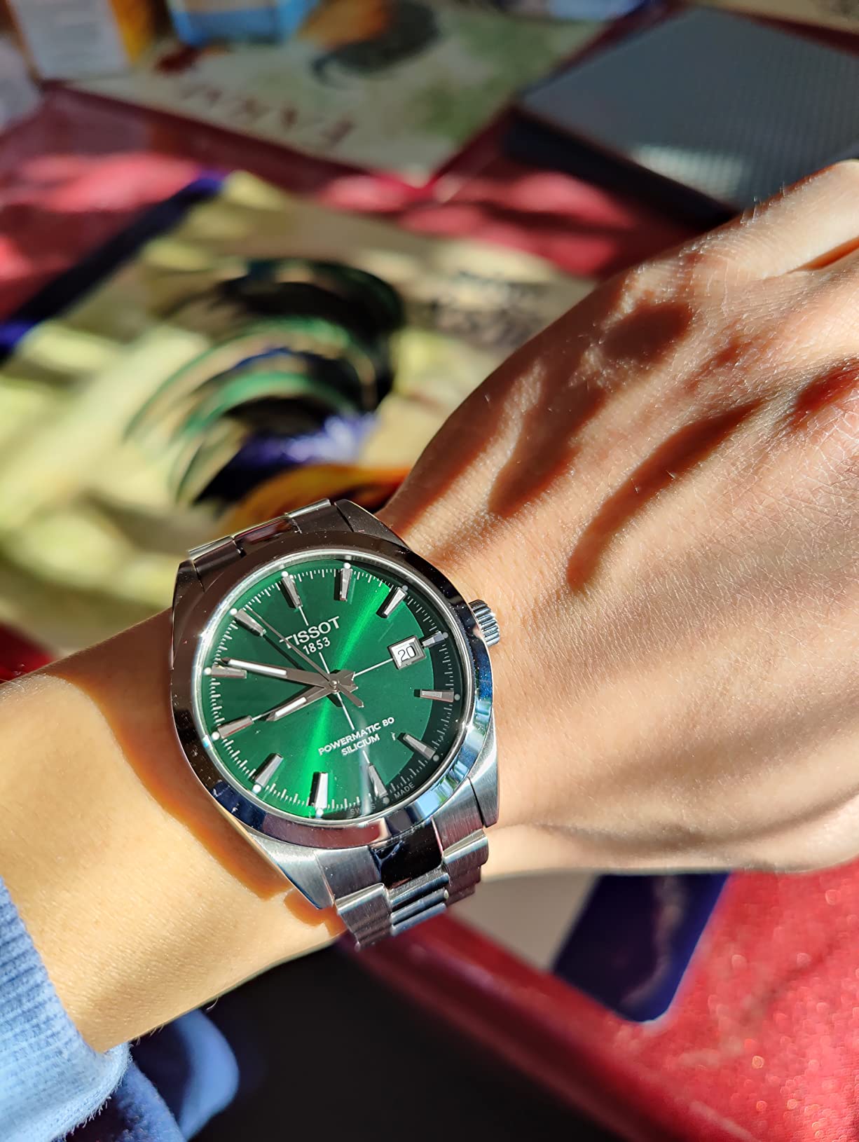 Tissot Gentleman, Swiss Powermatic 80 Automatic, 40mm, Green Dial, Men's Watch customer photo 1