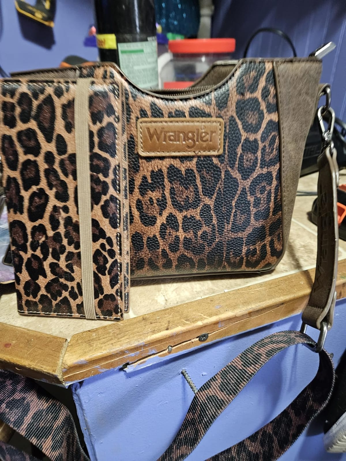 Zreal Checkbook Cover for Women, Dark Leopard — Premium Vegan Leather Holder for Personal Checks, Slim Design with Pen Loop, Clear Divider, Fits Top & Side-Tear Duplicate Checks customer photo 1