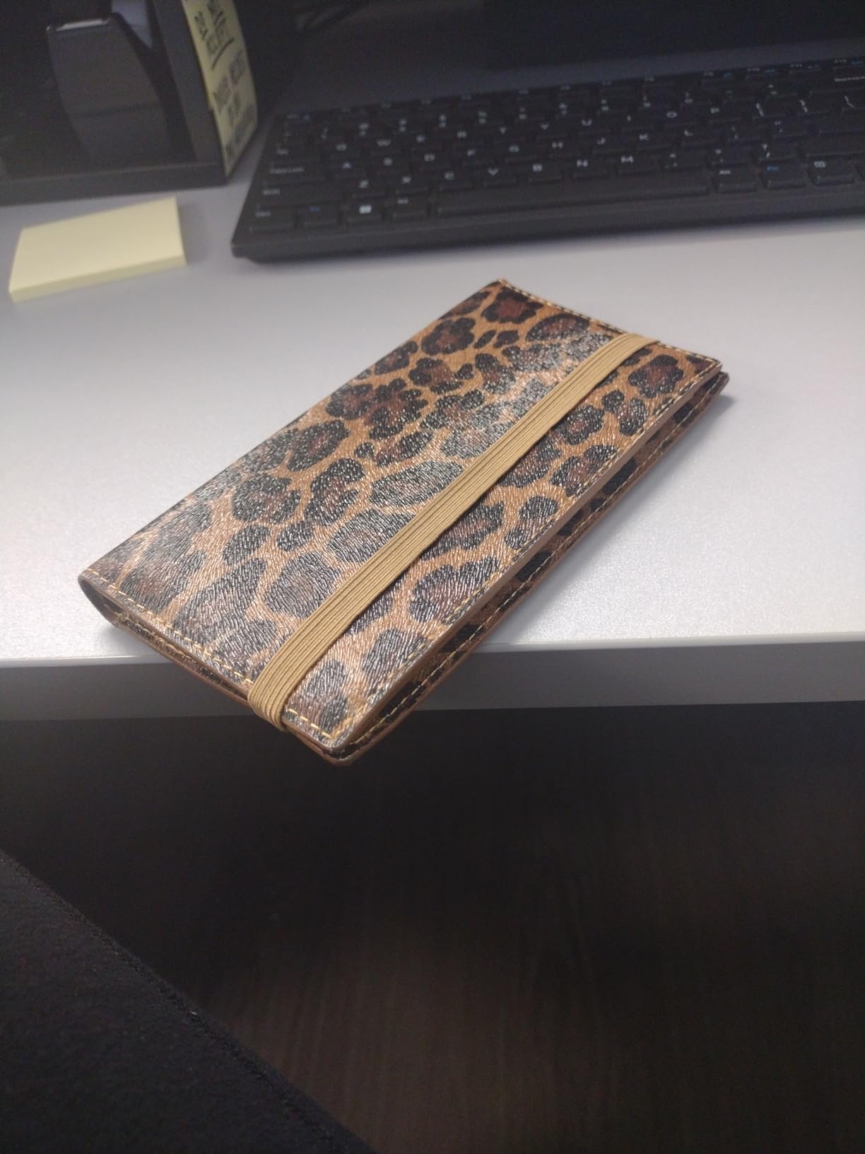 Zreal Checkbook Cover for Women, Dark Leopard — Premium Vegan Leather Holder for Personal Checks, Slim Design with Pen Loop, Clear Divider, Fits Top & Side-Tear Duplicate Checks customer photo 2
