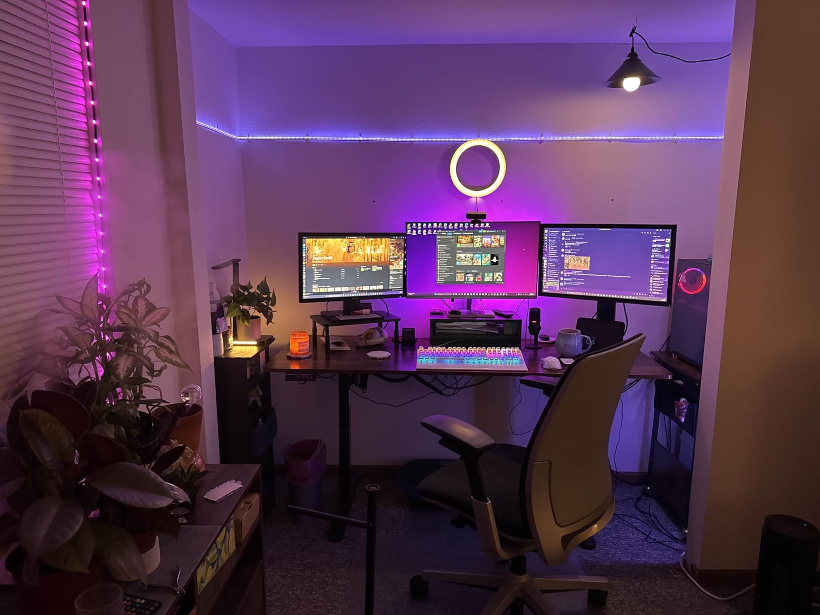 Black Plug in Pendant Light, Industrial Hanging Lights with Plug in Cord customer photo 2