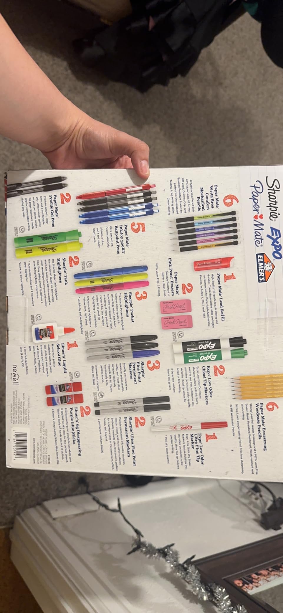 Sharpie School Supplies Kit Highlighters Mechanical Pencils Glue Sticks Erasers Permanent Markers Gel Pens Pencils School Glue and more from Sharpie Elmer’s Paper Mate & Expo 38 pieces customer photo 2