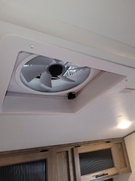 2012 14'' RV Roof Vent Fan, Whisper-Quiet Voice Control, Colorful LED Light customer photo 1
