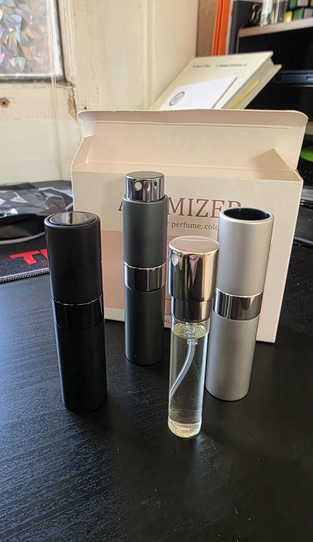 LISAPACK 8ml Travel Perfume Bottle Refillable, 3 PCS Cologne Atomizer Spray customer photo 1